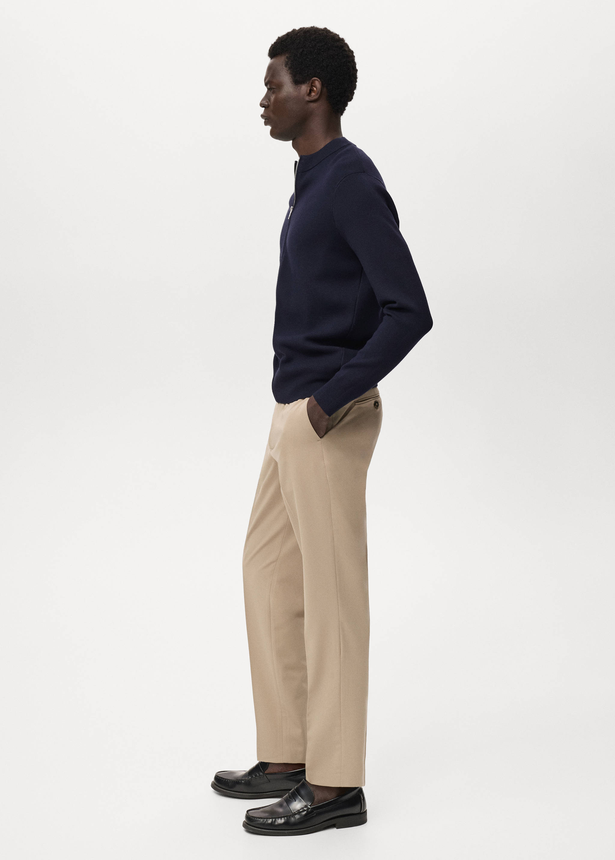 Zipped knit cardigan - Details of the article 2