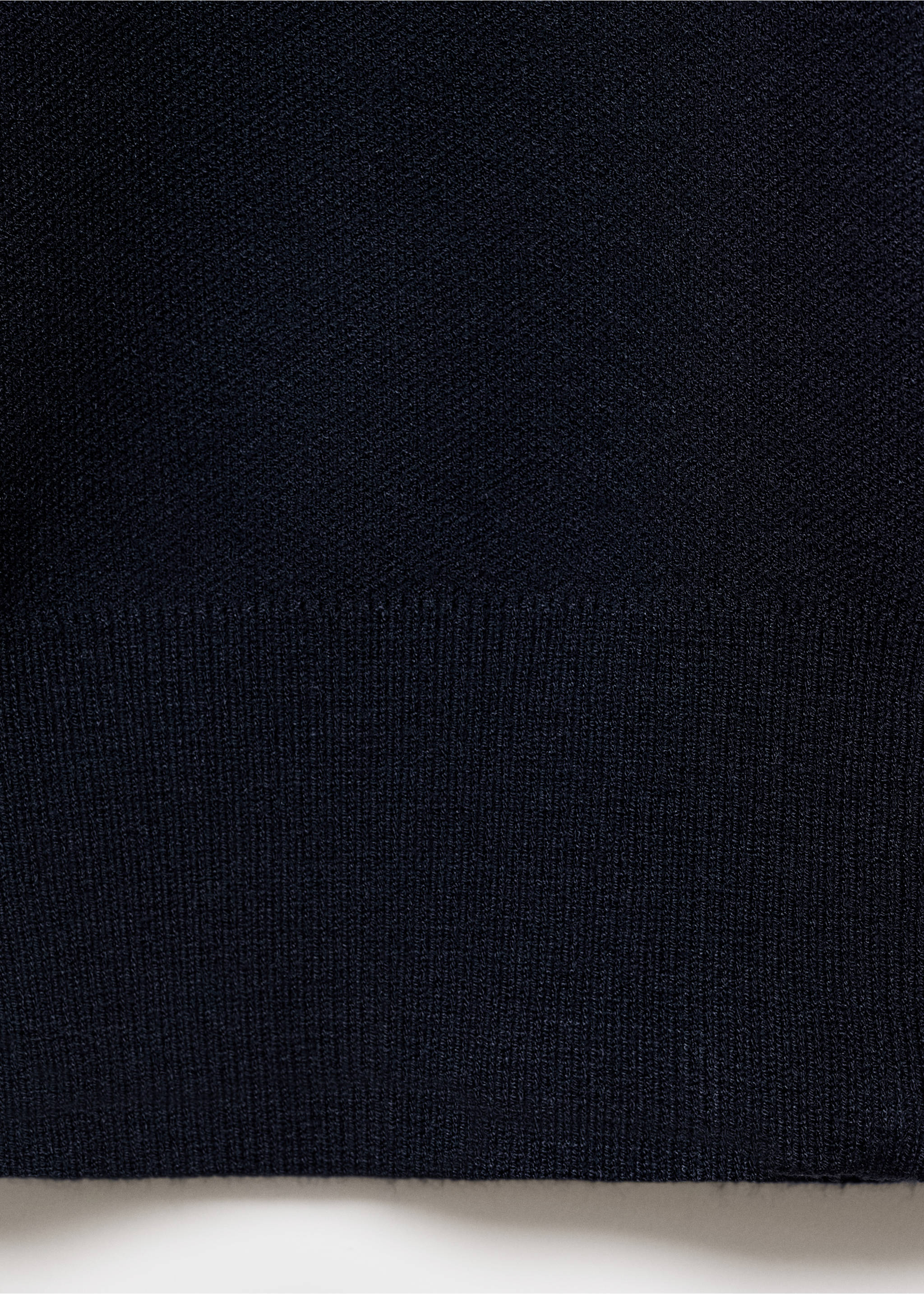 Zipped knit cardigan - Details of the article 0, Navy. Ref: 17095970-00.