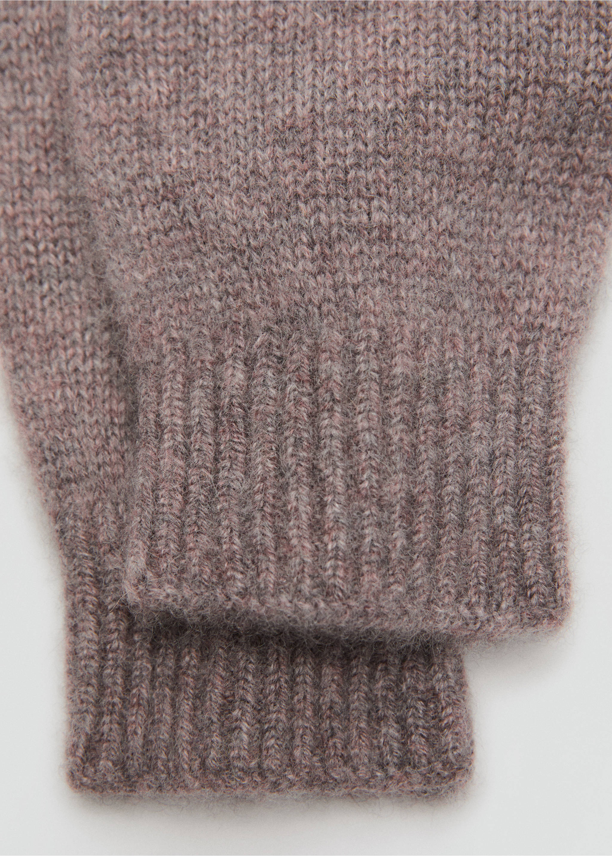 100% Cashmere gloves - Medium plane, Medium Brown. Ref: 17095975-00.