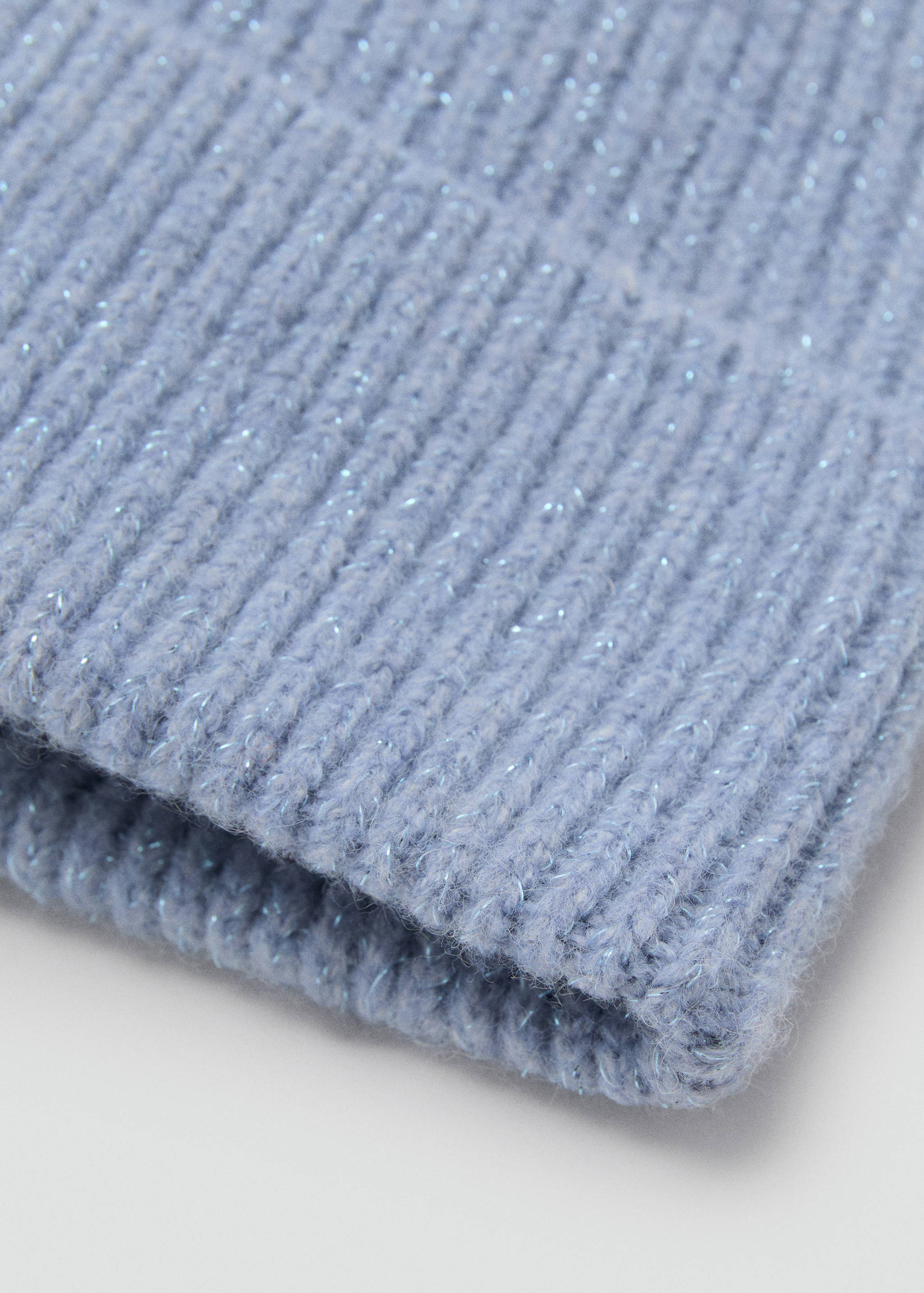 Lurex-Rippstrick-Gorro - Mittlere Ansicht
