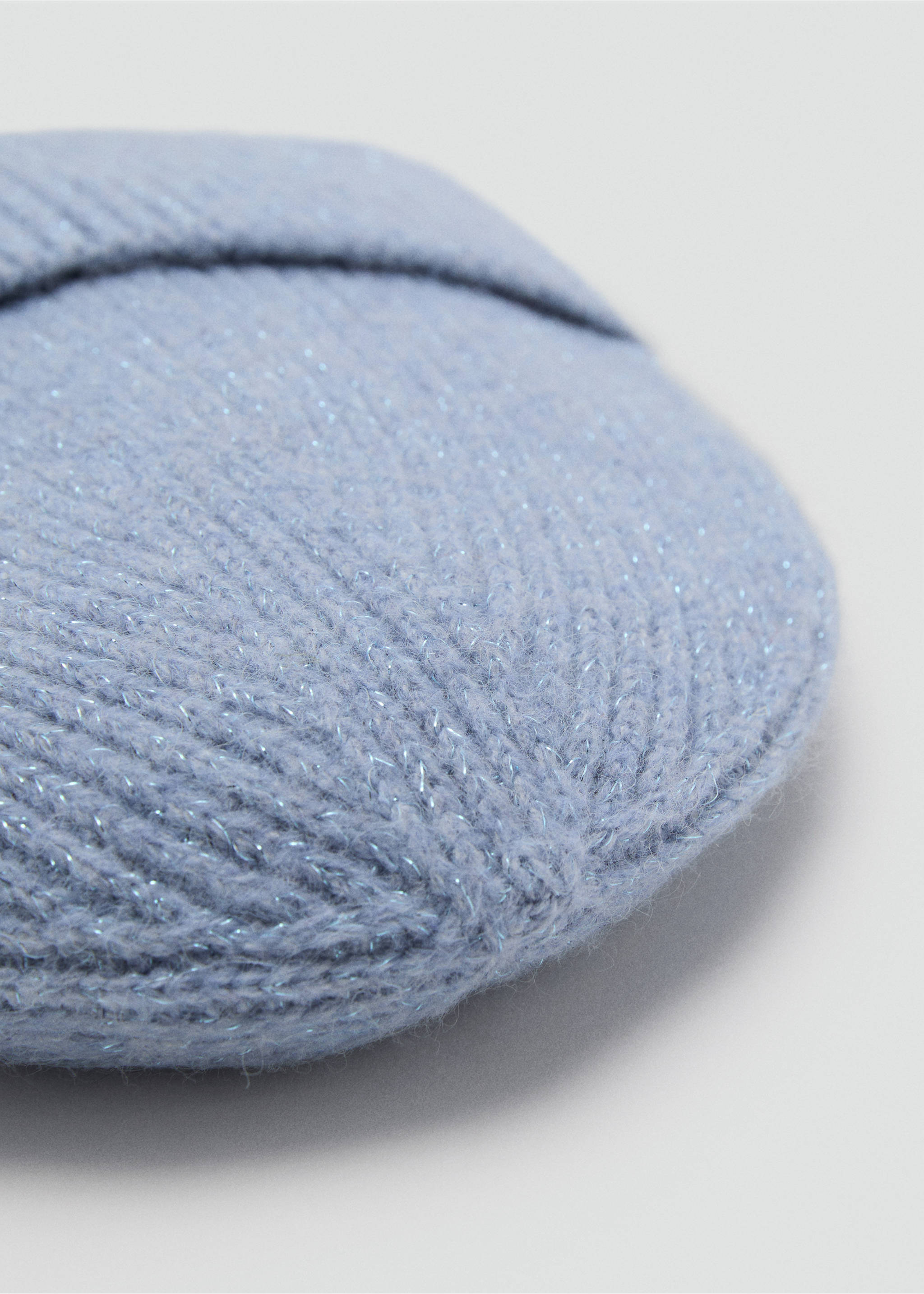 Lurex-Rippstrick-Gorro - Detail des Artikels 1, Himmelblau. Ref: 17095979-00.