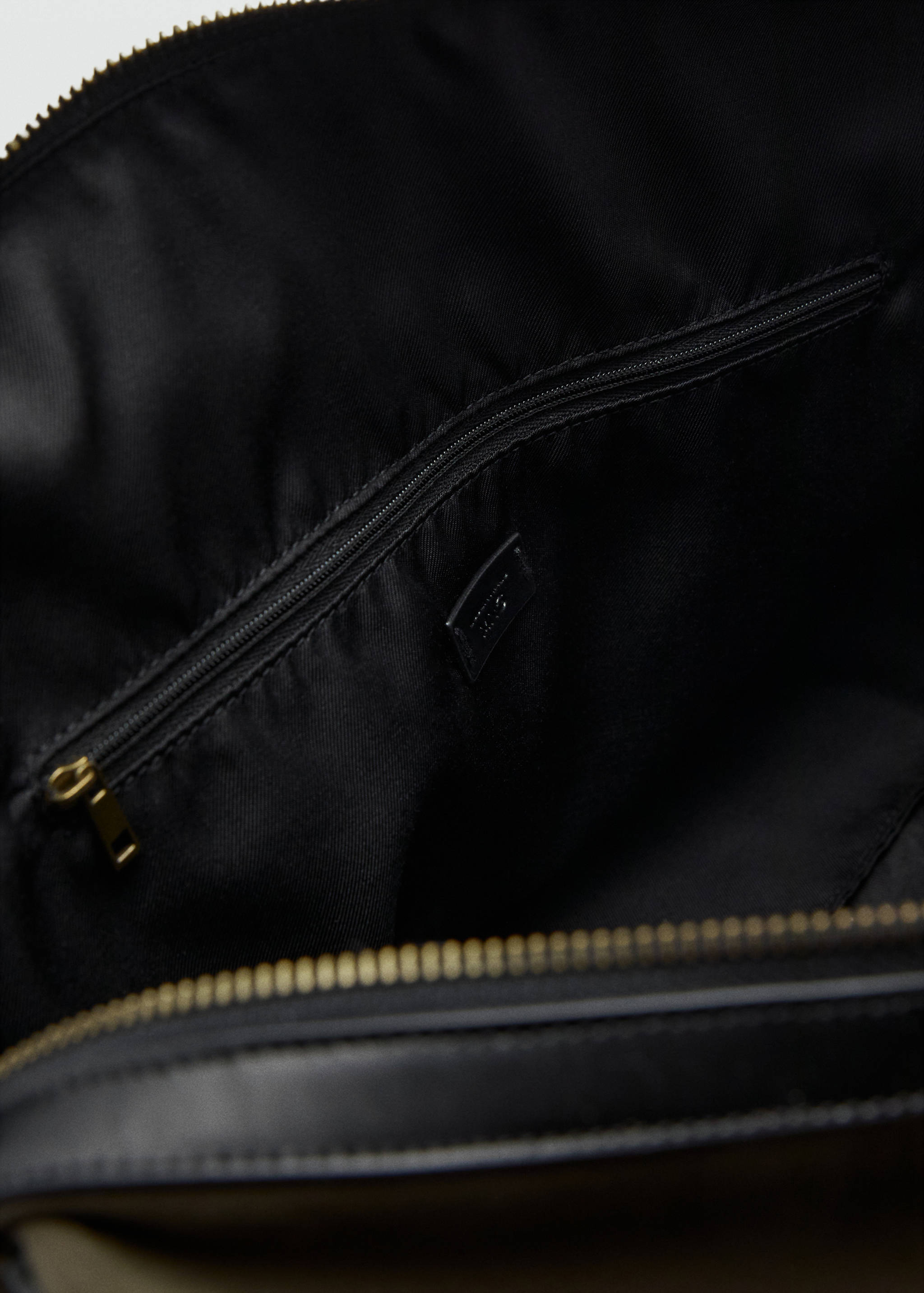 Bowlingtasche aus kombiniertem Leder und Baumwolle - Detail des Artikels 2