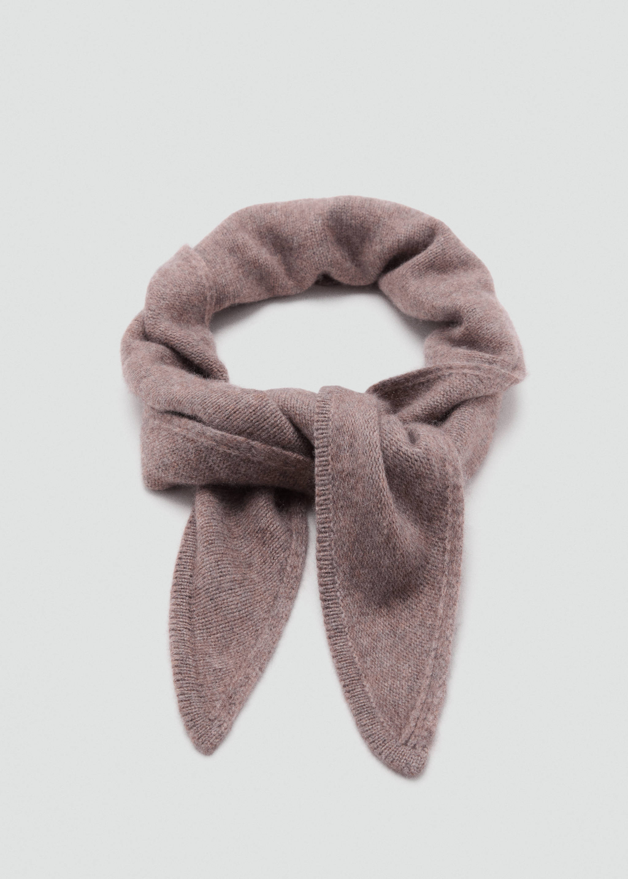Cashmere-blend knitted shawl - Details of the article 1
