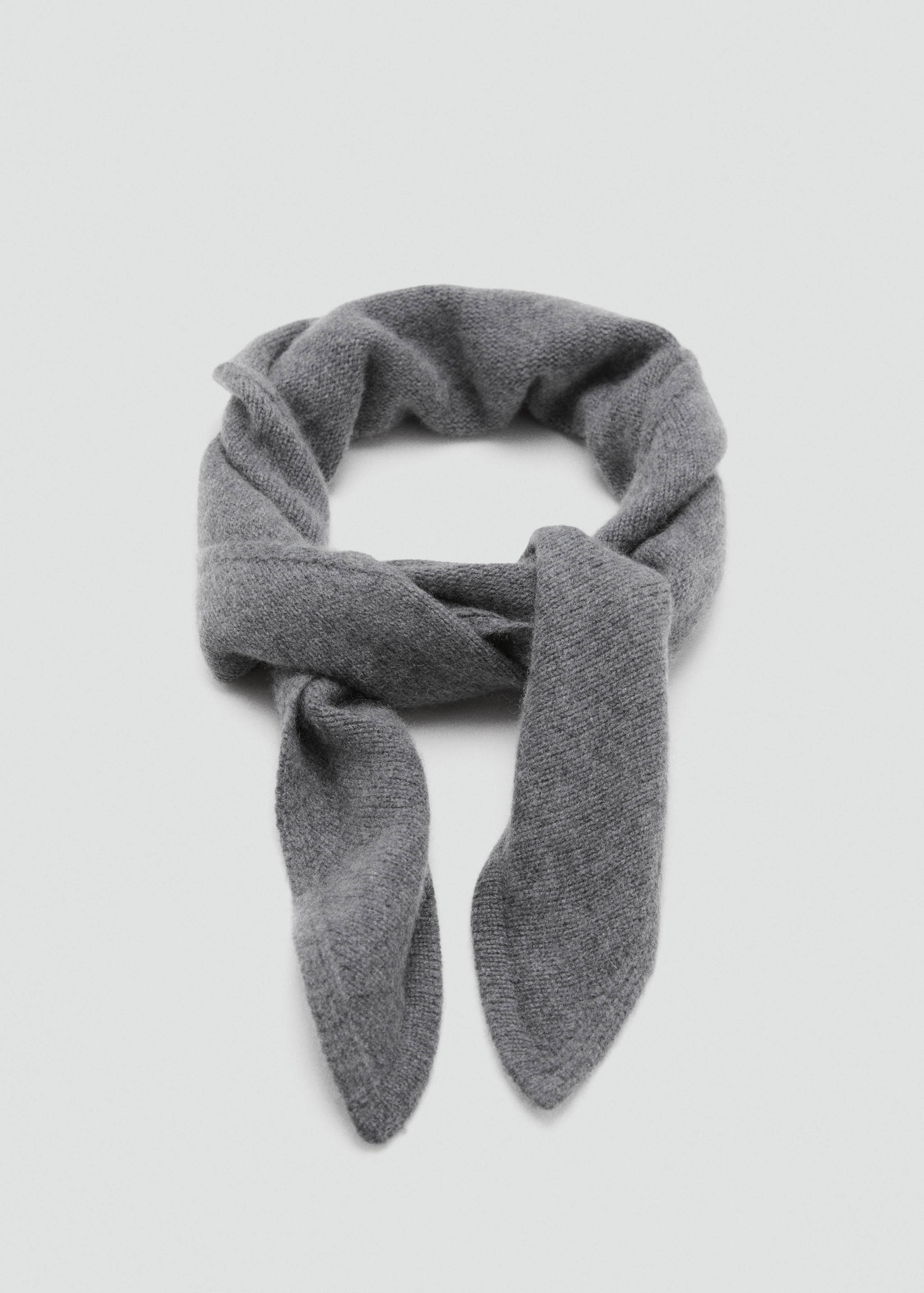 Cashmere-blend knitted shawl - Details of the article 1