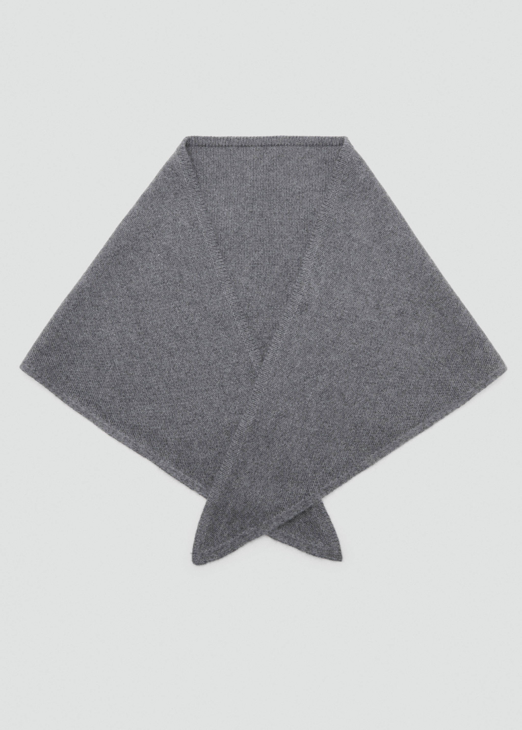 Cashmere-blend knitted shawl - Details of the article 2