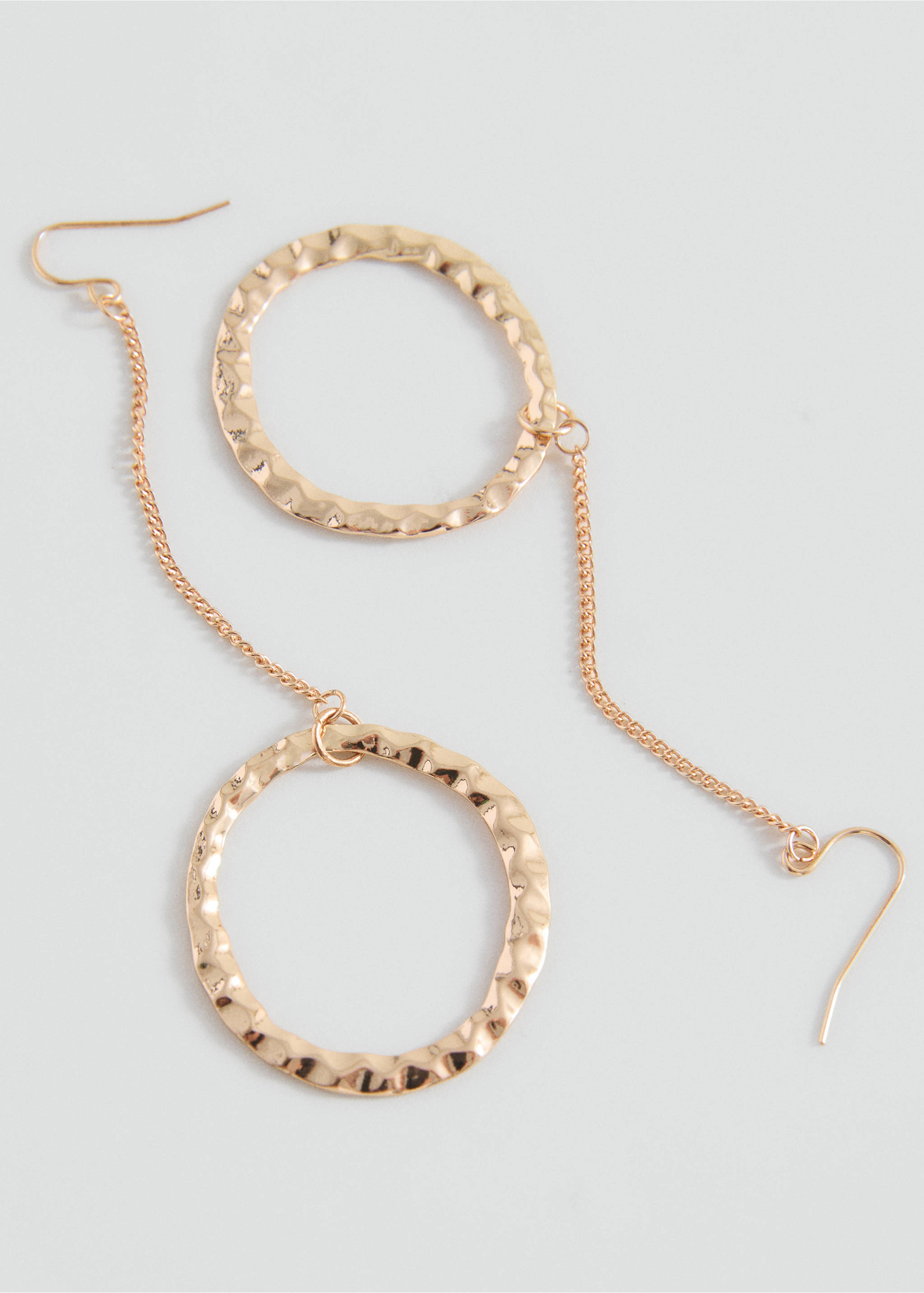 Oorbellen met ronde hangers - Middenvlak, Goud. Ref: 17095985-00.
