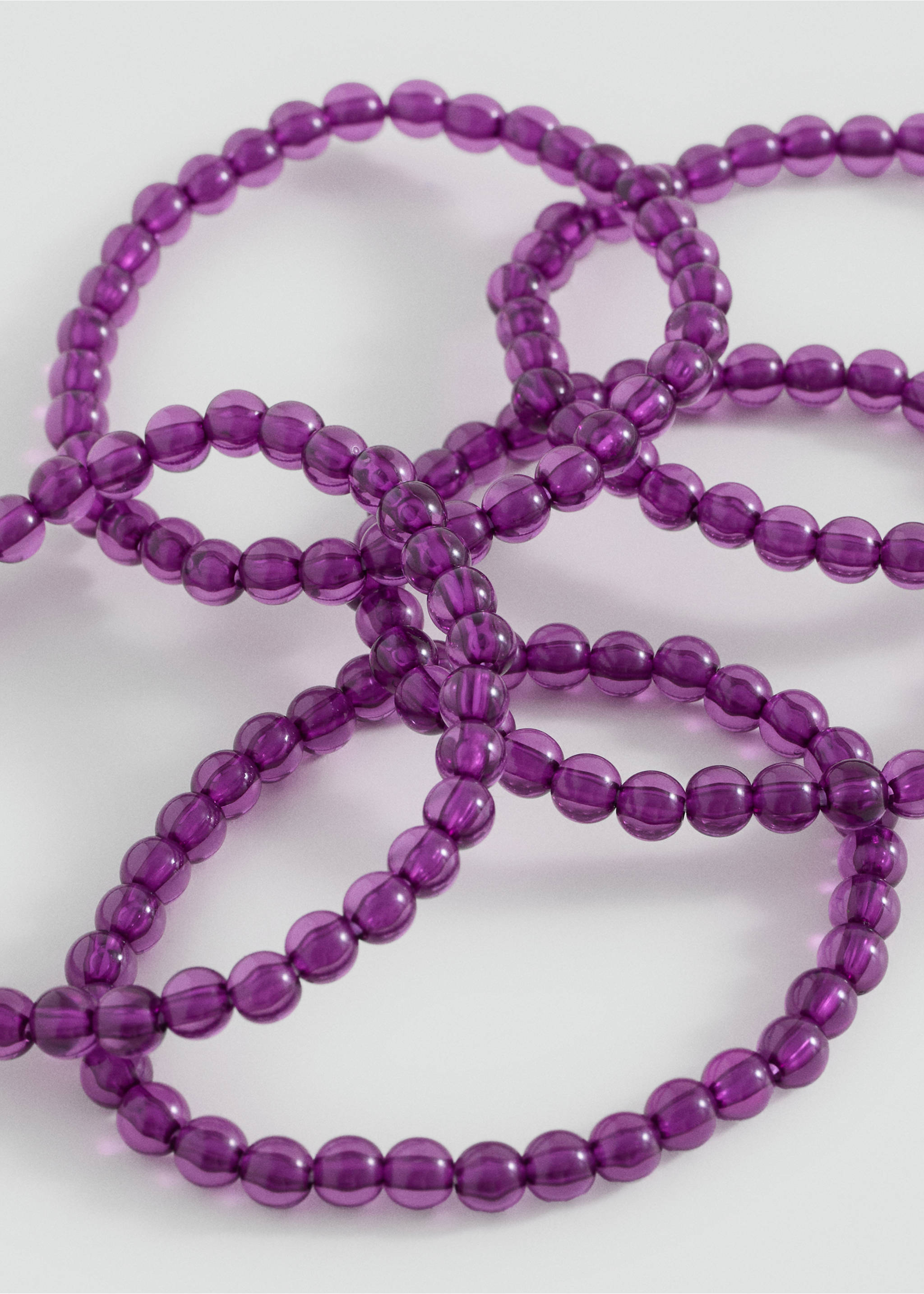 Pack of 5 bracelets - Medium plane, Purple. Ref: 17095986-00.