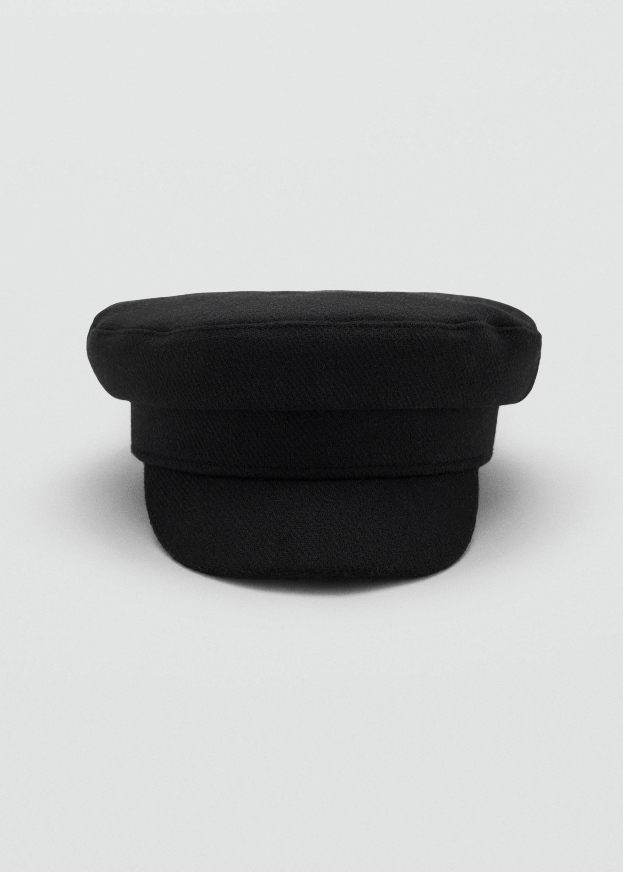 Rigid wool-blend baker boy cap - Medium plane