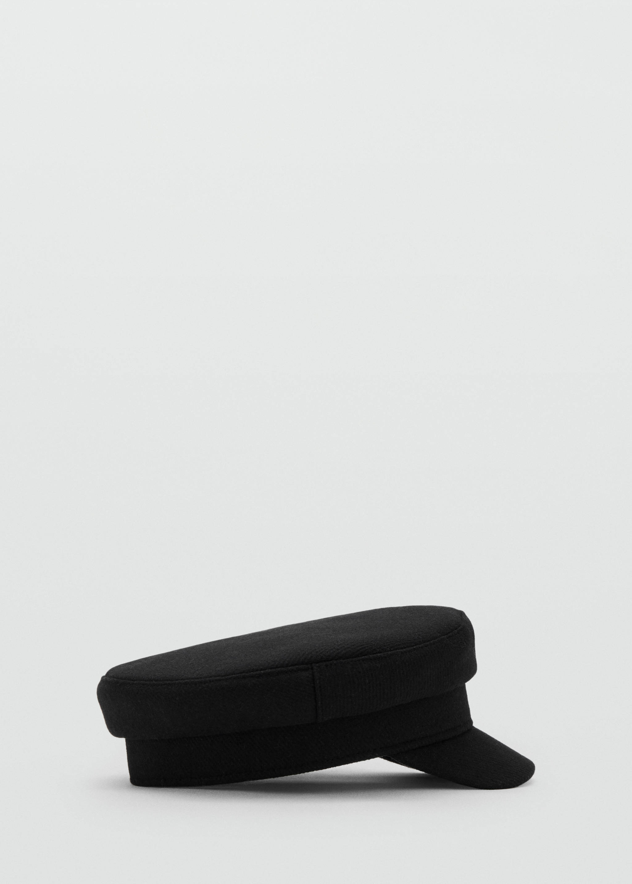 Rigid wool-blend baker boy cap - Article without model