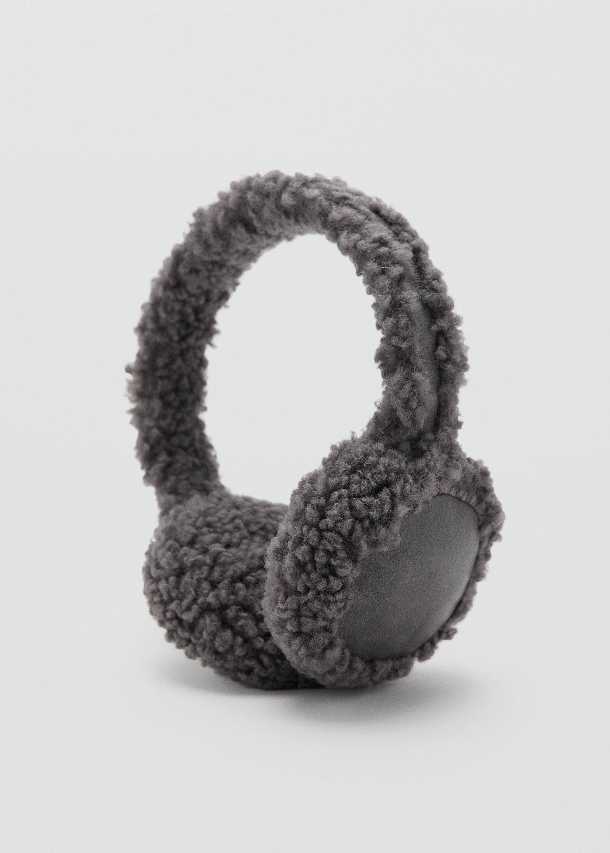 Shearling-effect earmuffs - Medium plane