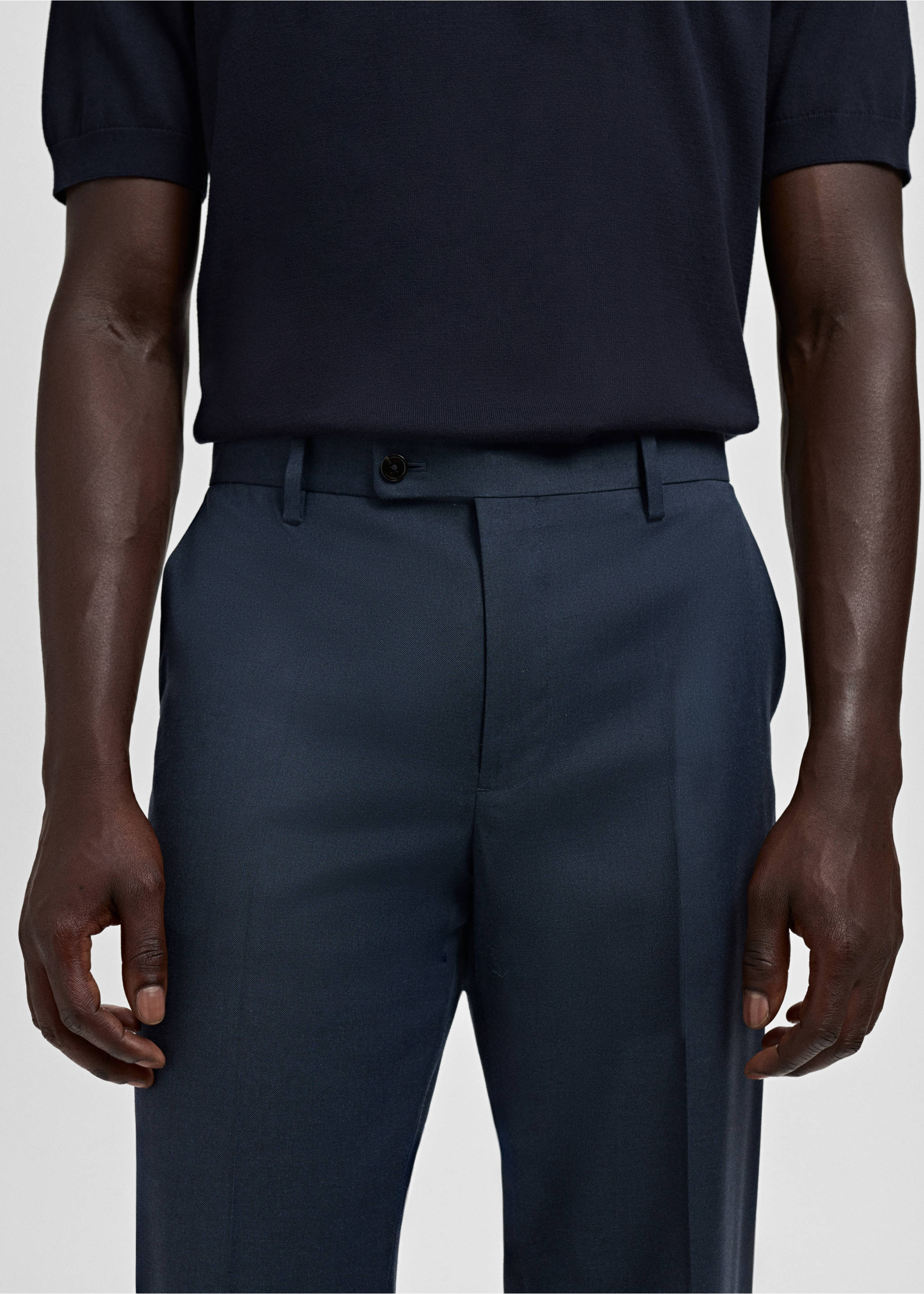 London regular-fit trousers - Details of the article 1, Navy. Ref: 17095997-00.