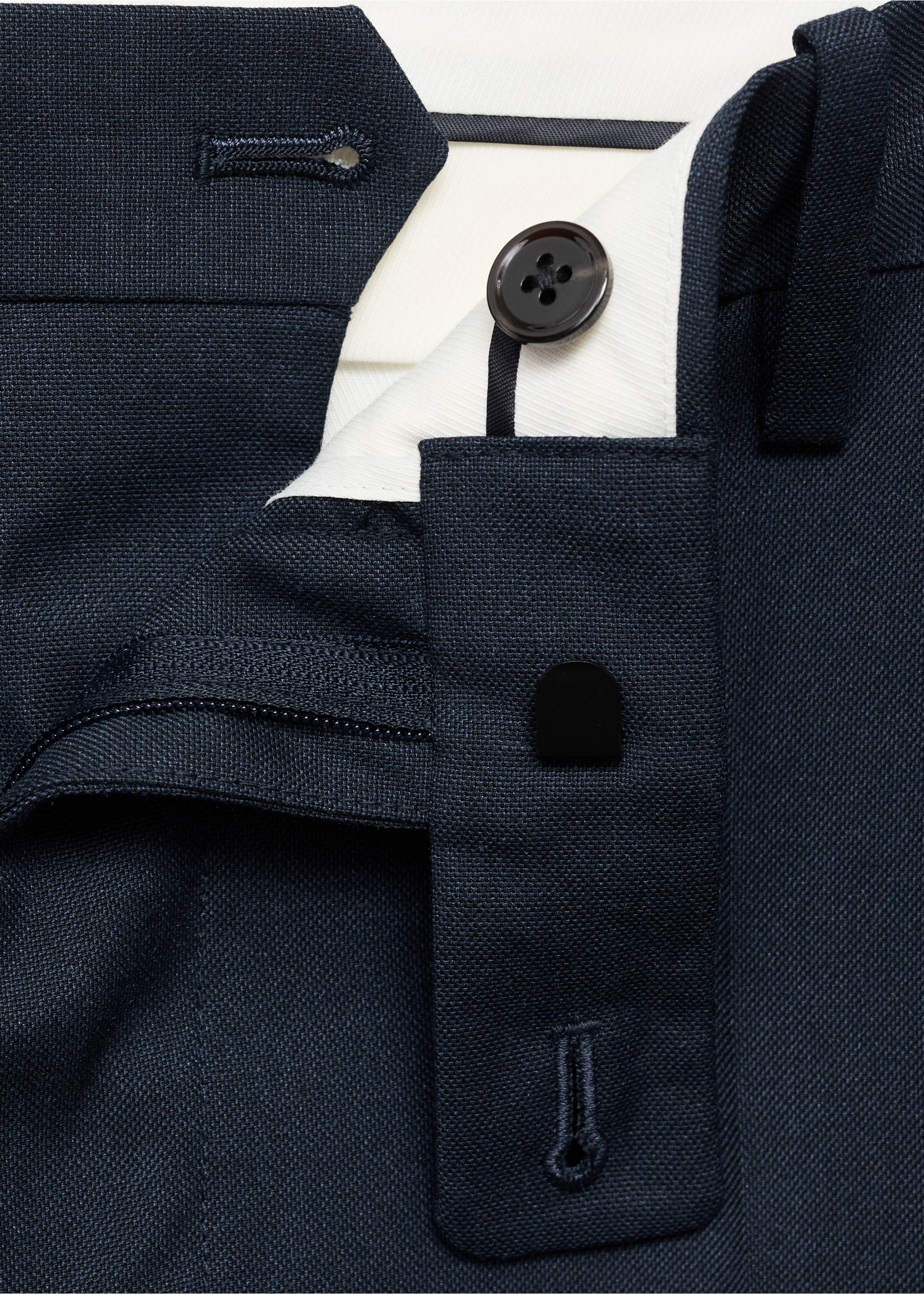 London regular-fit trousers - Details of the article 8, Navy. Ref: 17095997-00.