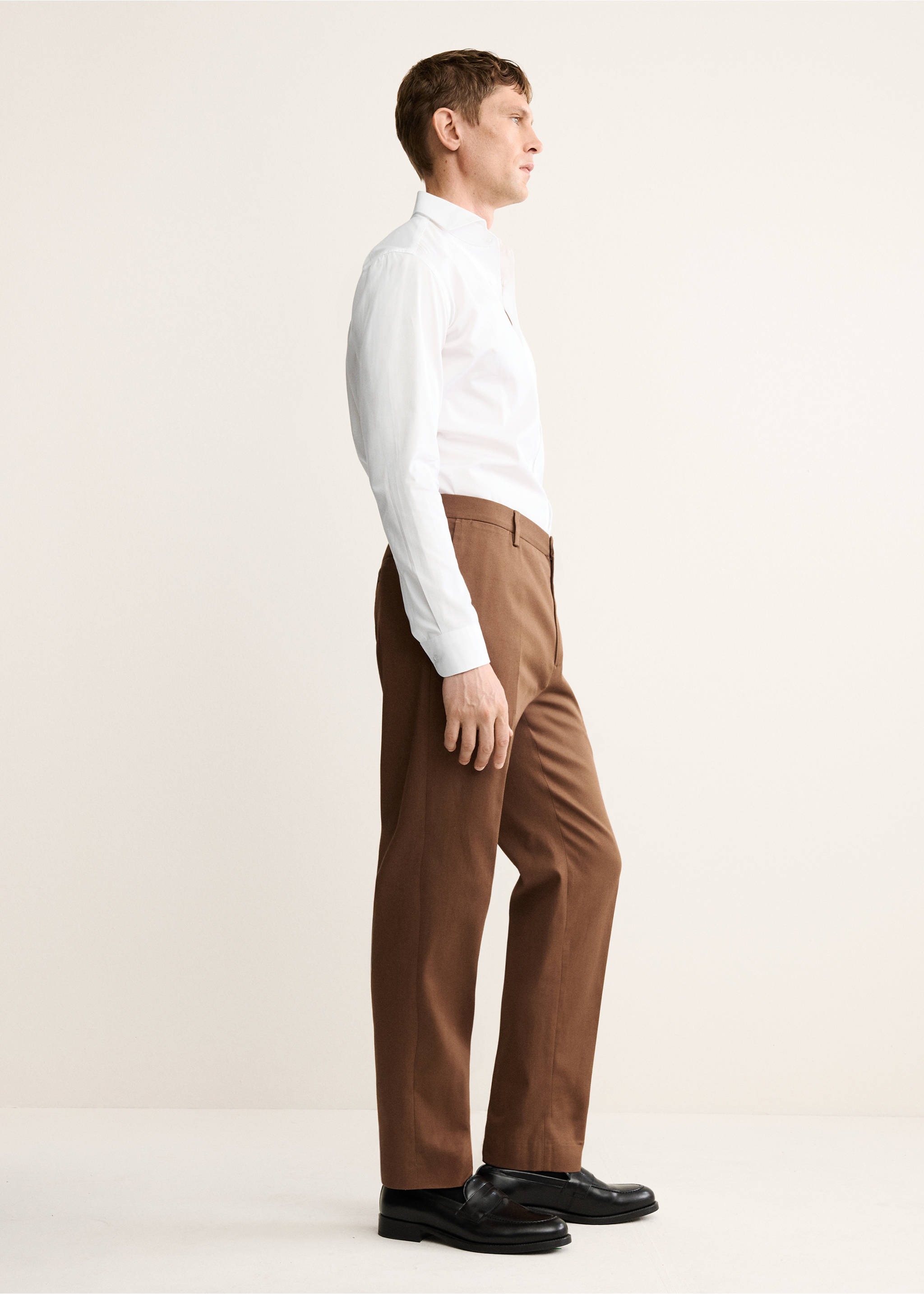 Camisa vestit 100% cotó - Detall de l'article 2, Blanc. Ref: 17095999-00.