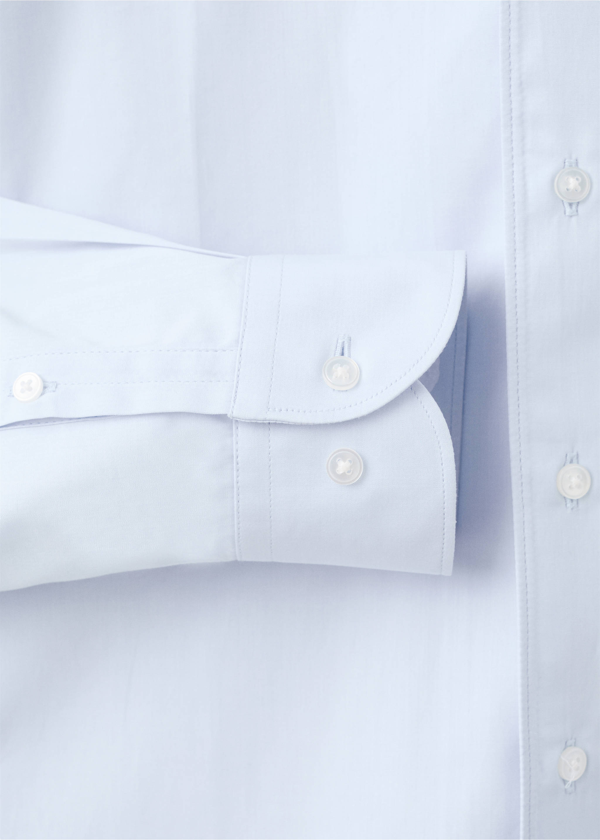 Camisa vestit 100% cotó - Detall de l'article 0, Blau cel. Ref: 17095999-00.