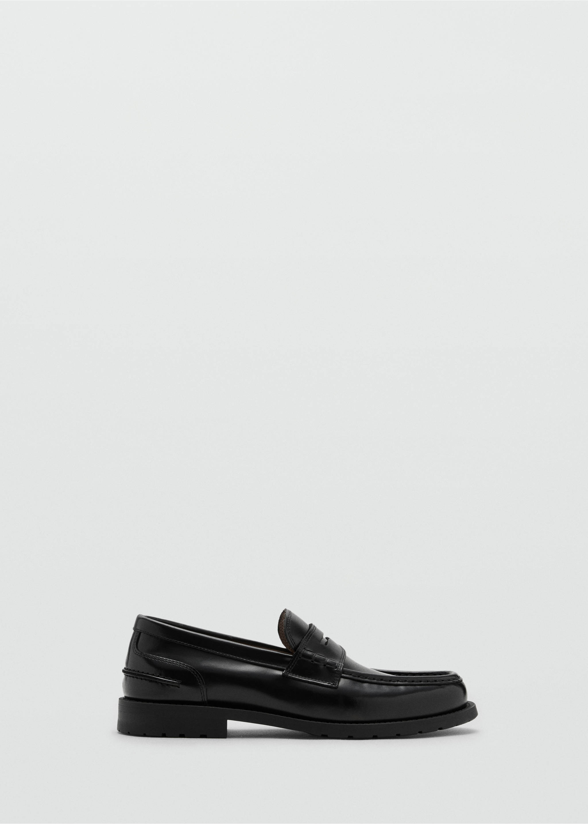 Leather penny loafers - Article without model, Black. Ref: 17096000-00.