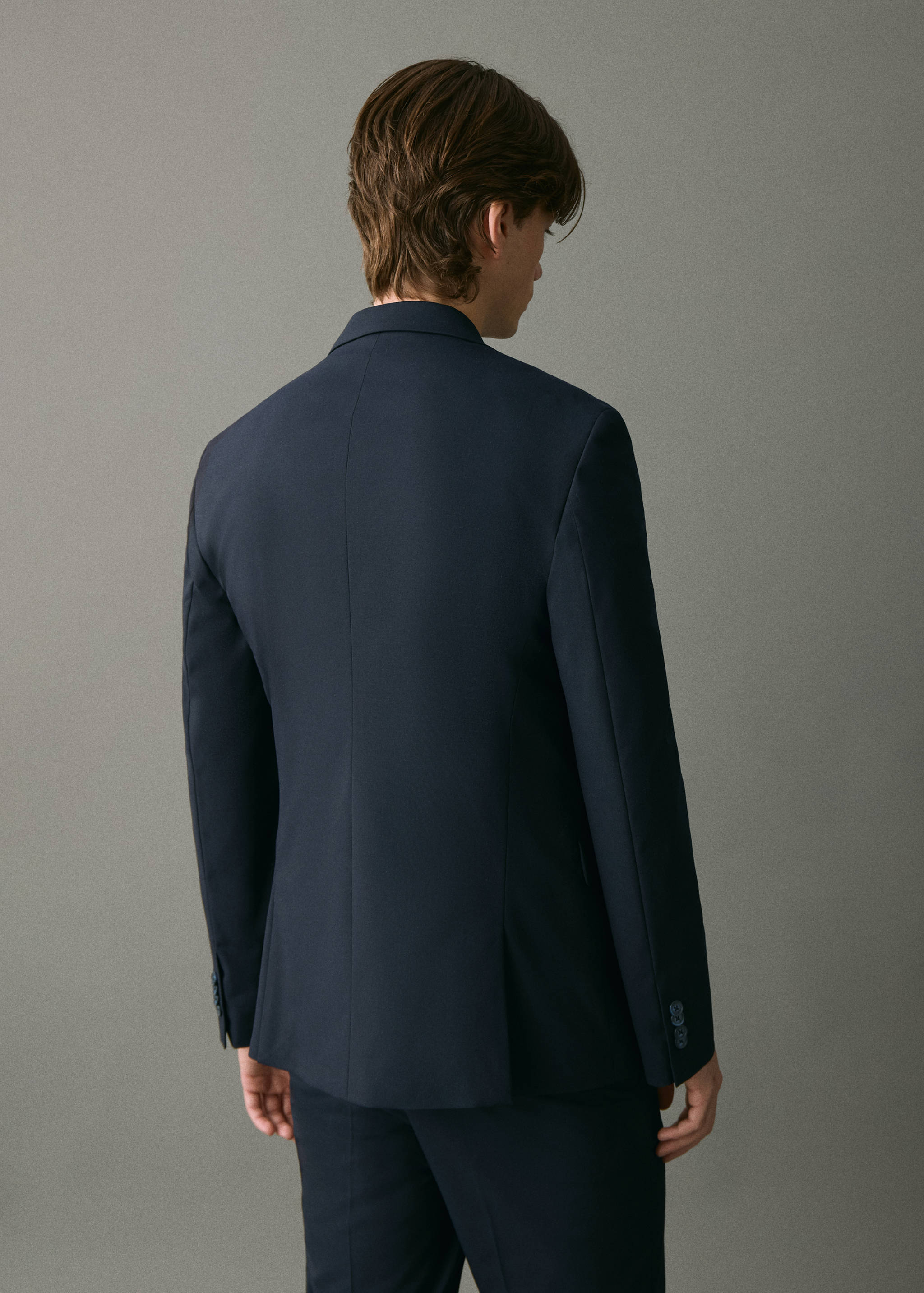 Straight-fit suit jacket - Reverse of the article