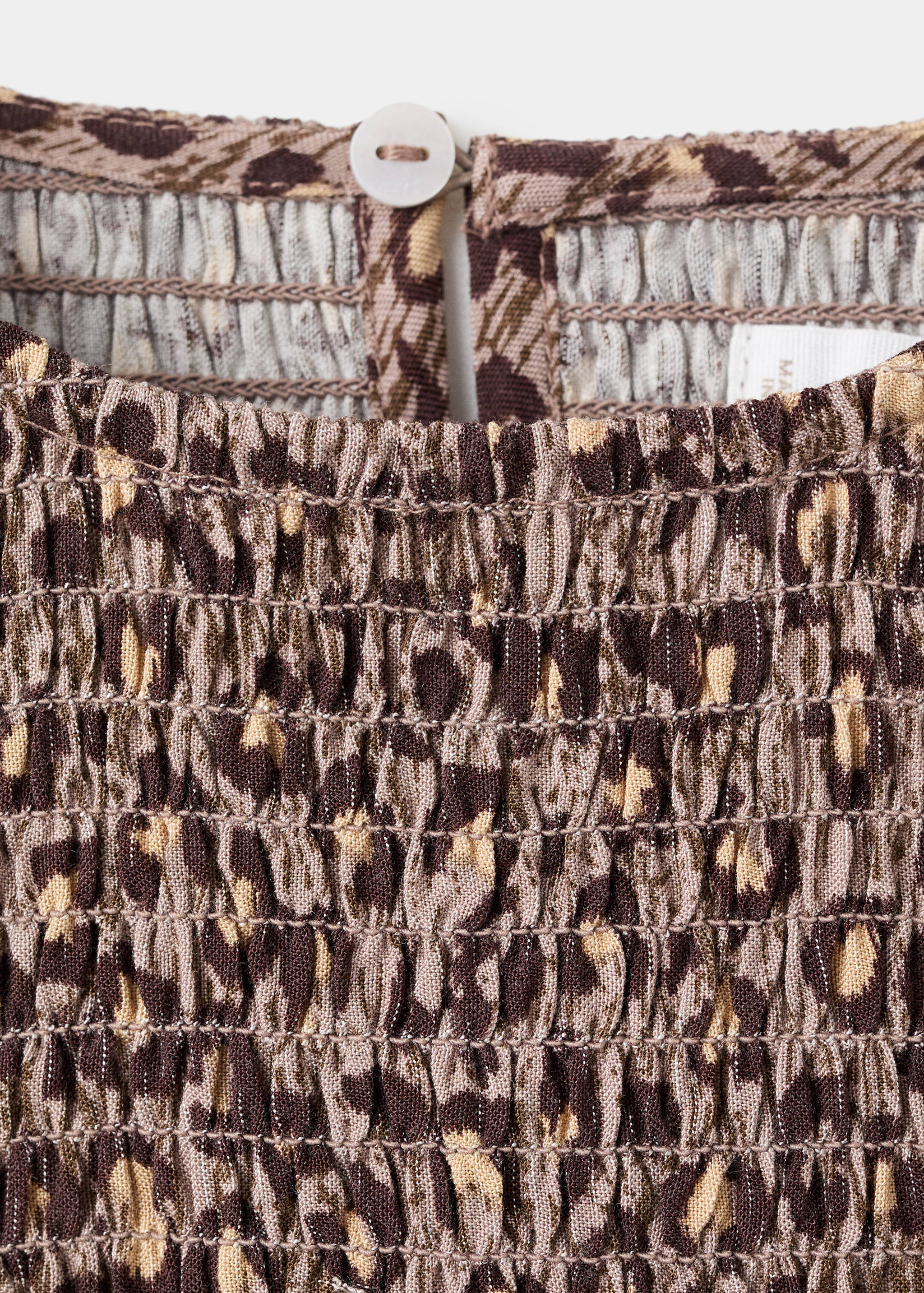 Leopard-print ruffled dress - Details of the article 8