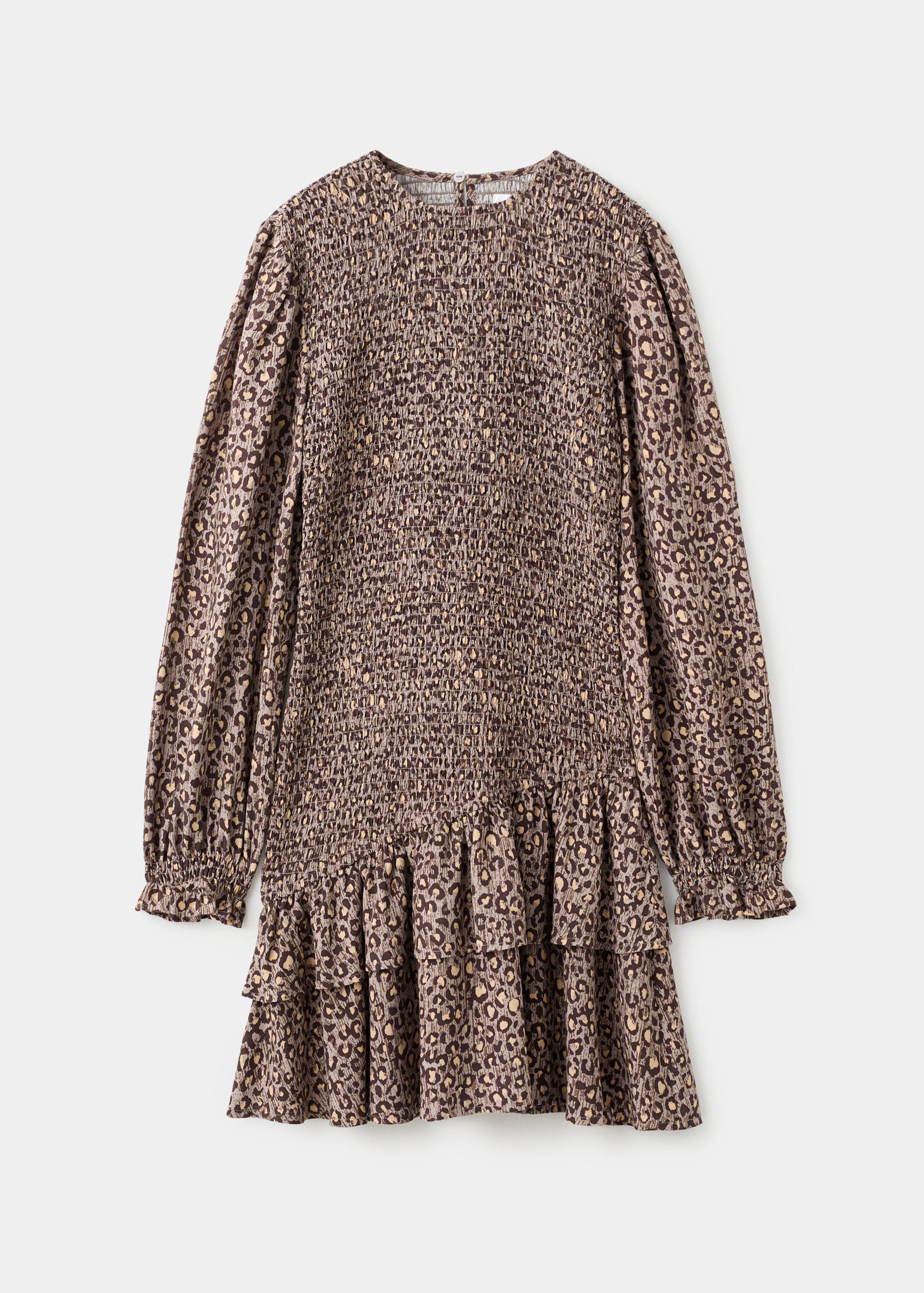 Leopard-print ruffled dress - Article without model