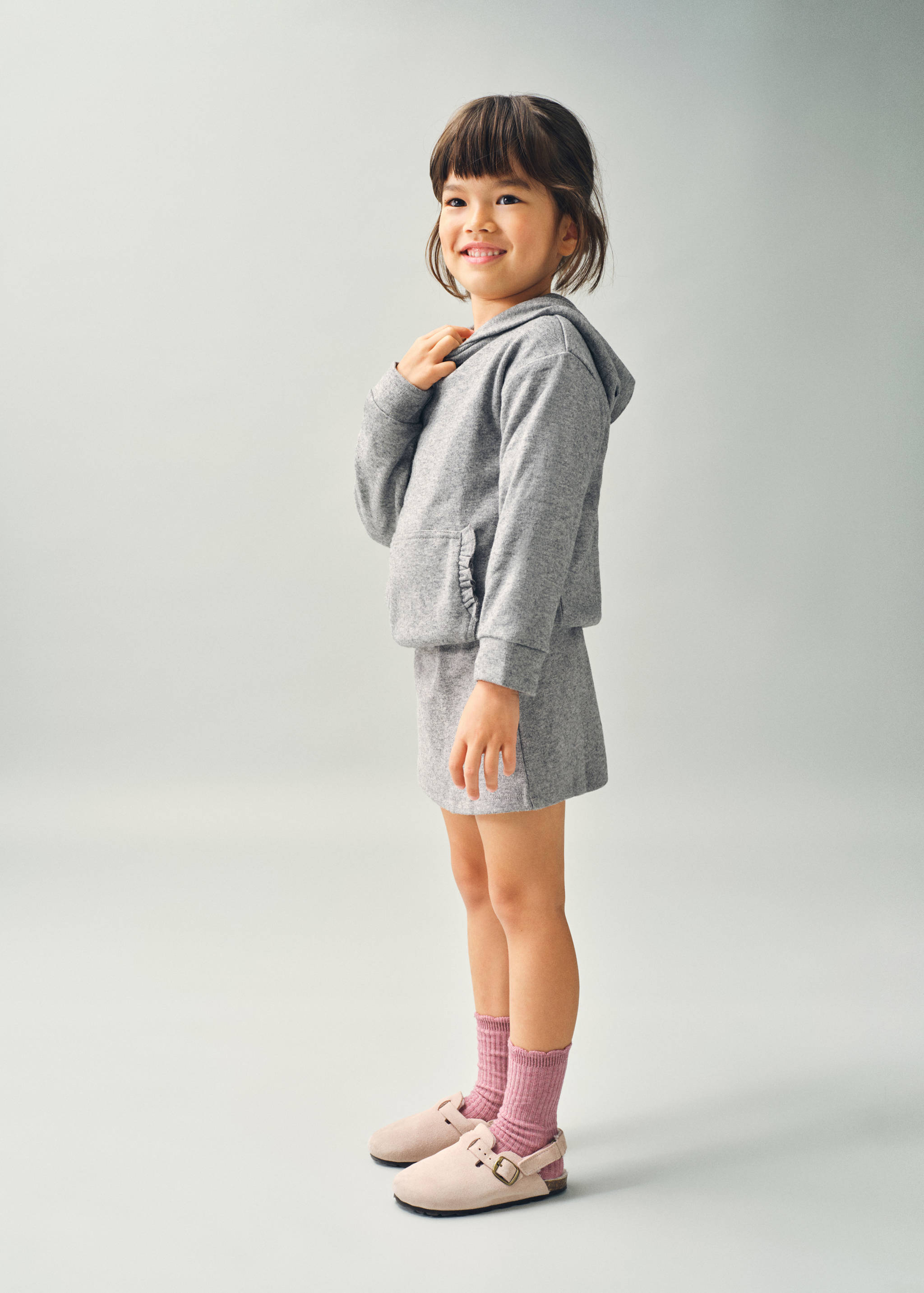 Sweatshirt met ruchesdetail - Overzichtstekening