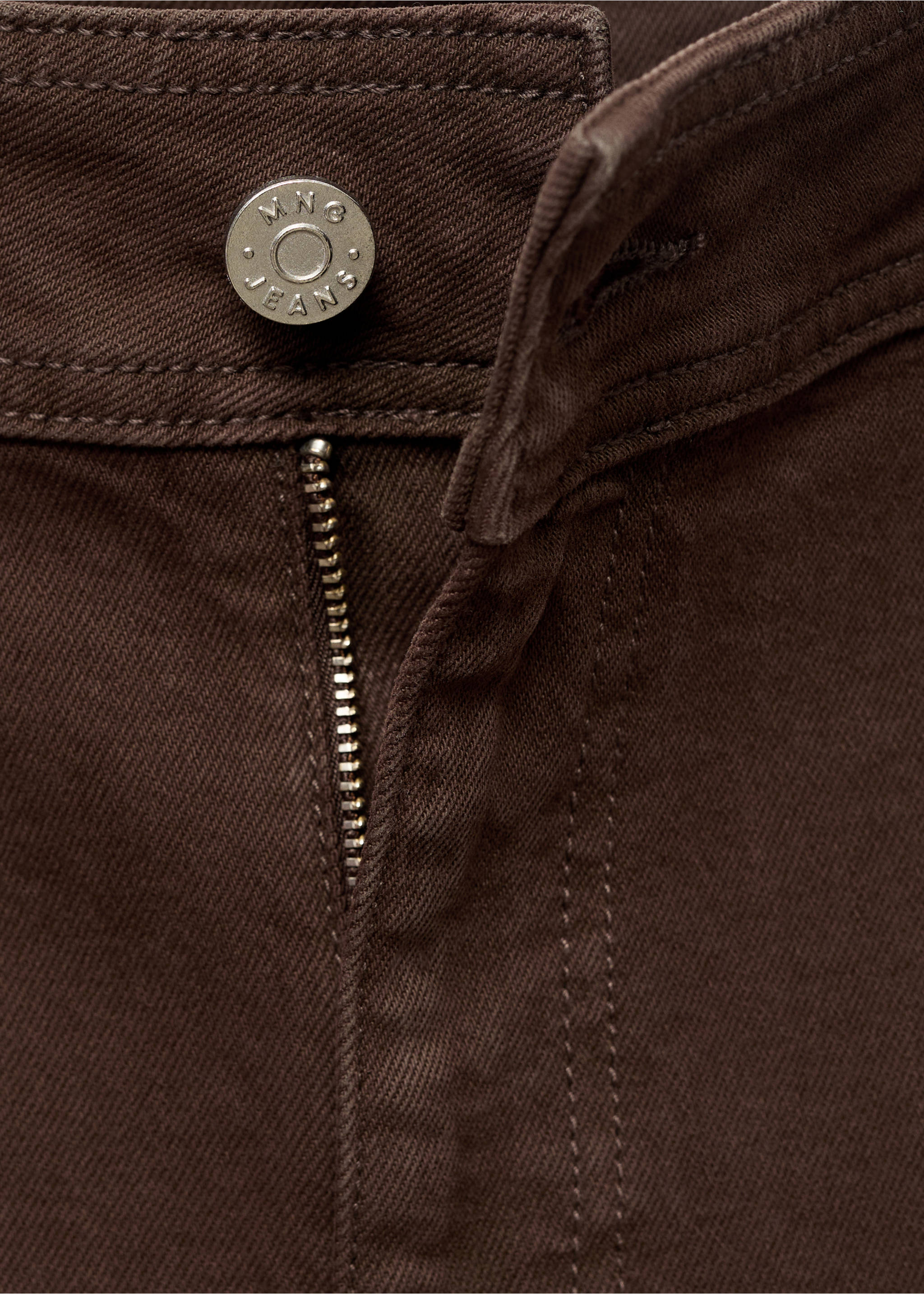 Catherin culotte high-rise jeans - Details of the article 8, Chocolate. Ref: 17096349-00.