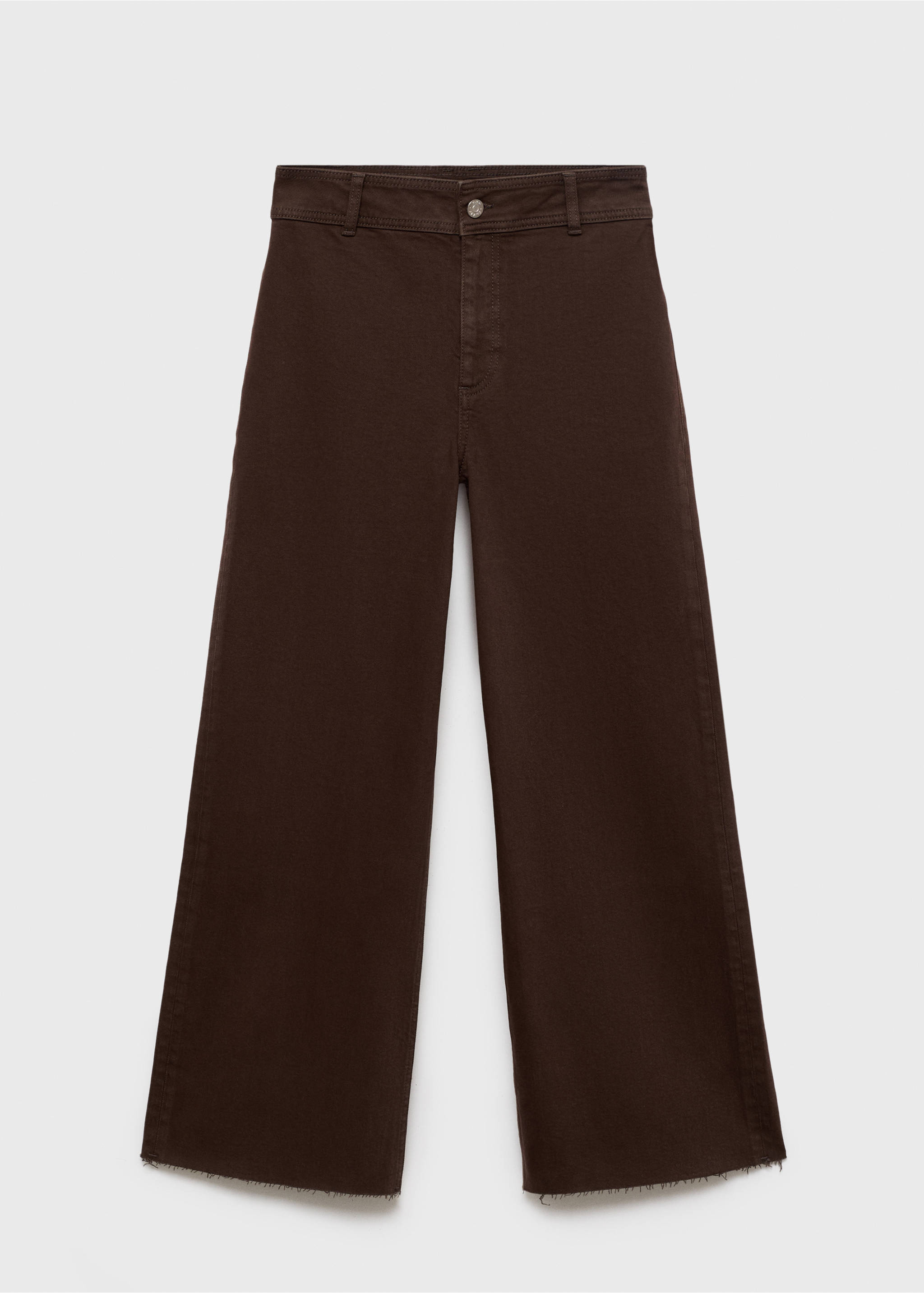 Džíny Catherin culottes s vysokým pasem - Zboží bez modelu, Čokoládová. Ref: 17096349-00.