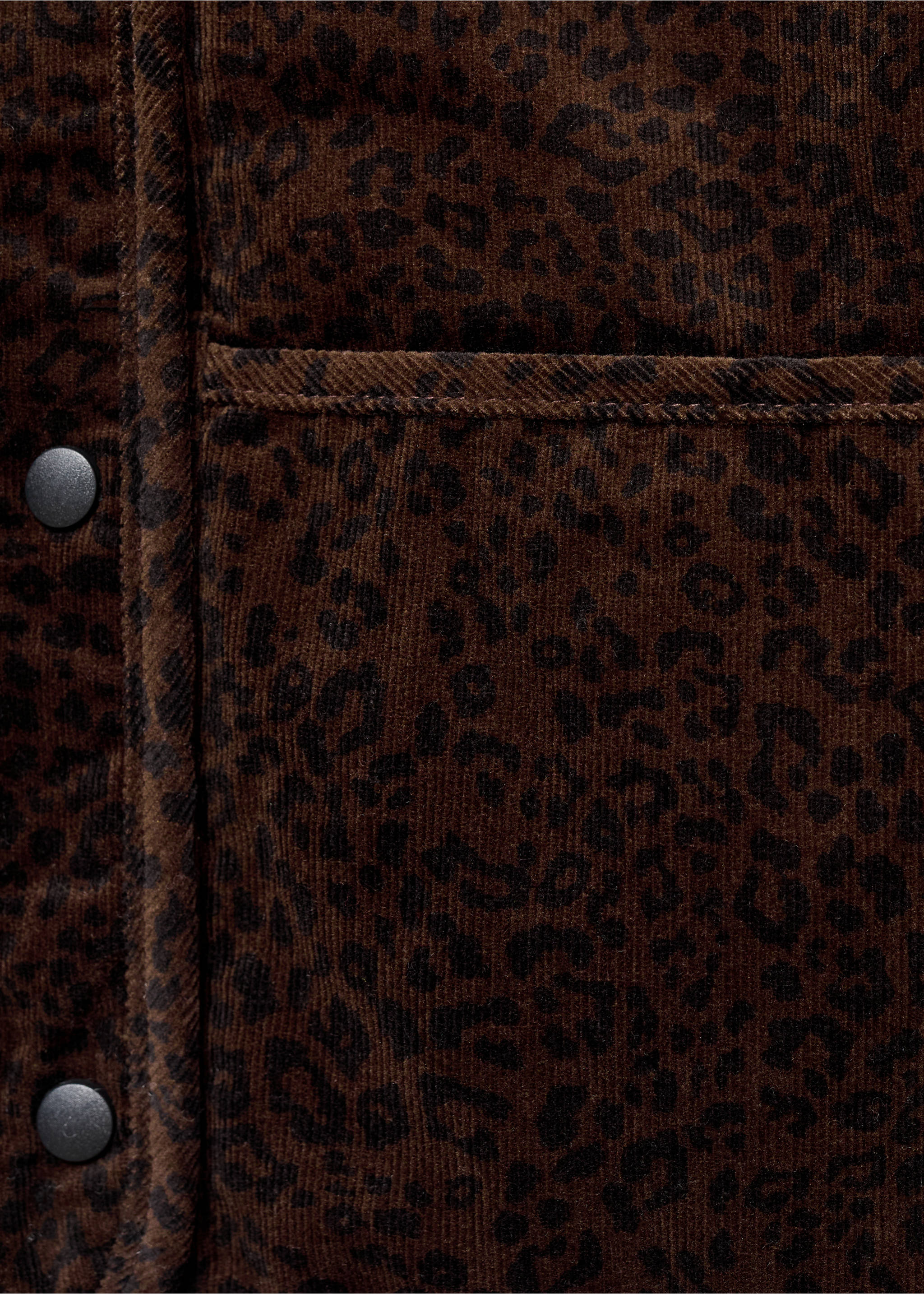 Leopard-print bomber jacket - Details of the article 0, Brown. Ref: 17096350-00.