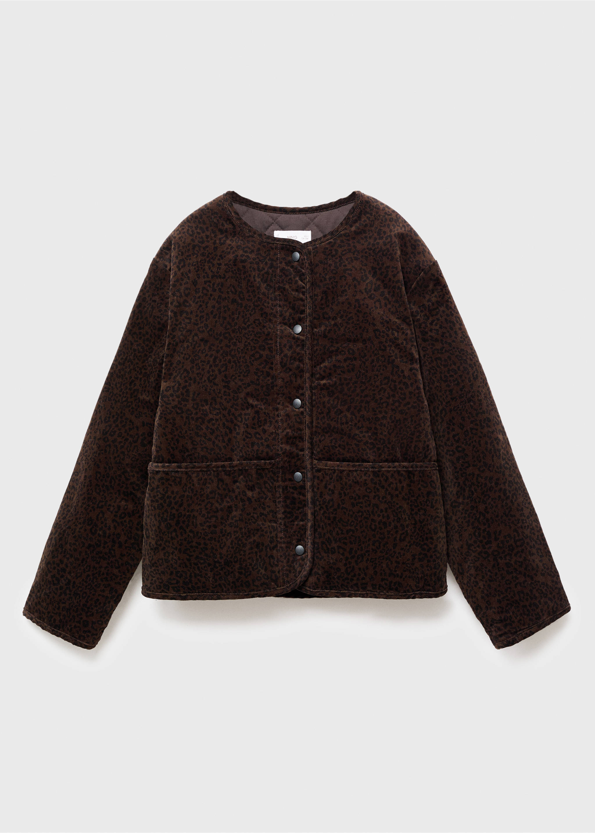 Leopard-print bomber jacket - Article without model, Brown. Ref: 17096350-00.