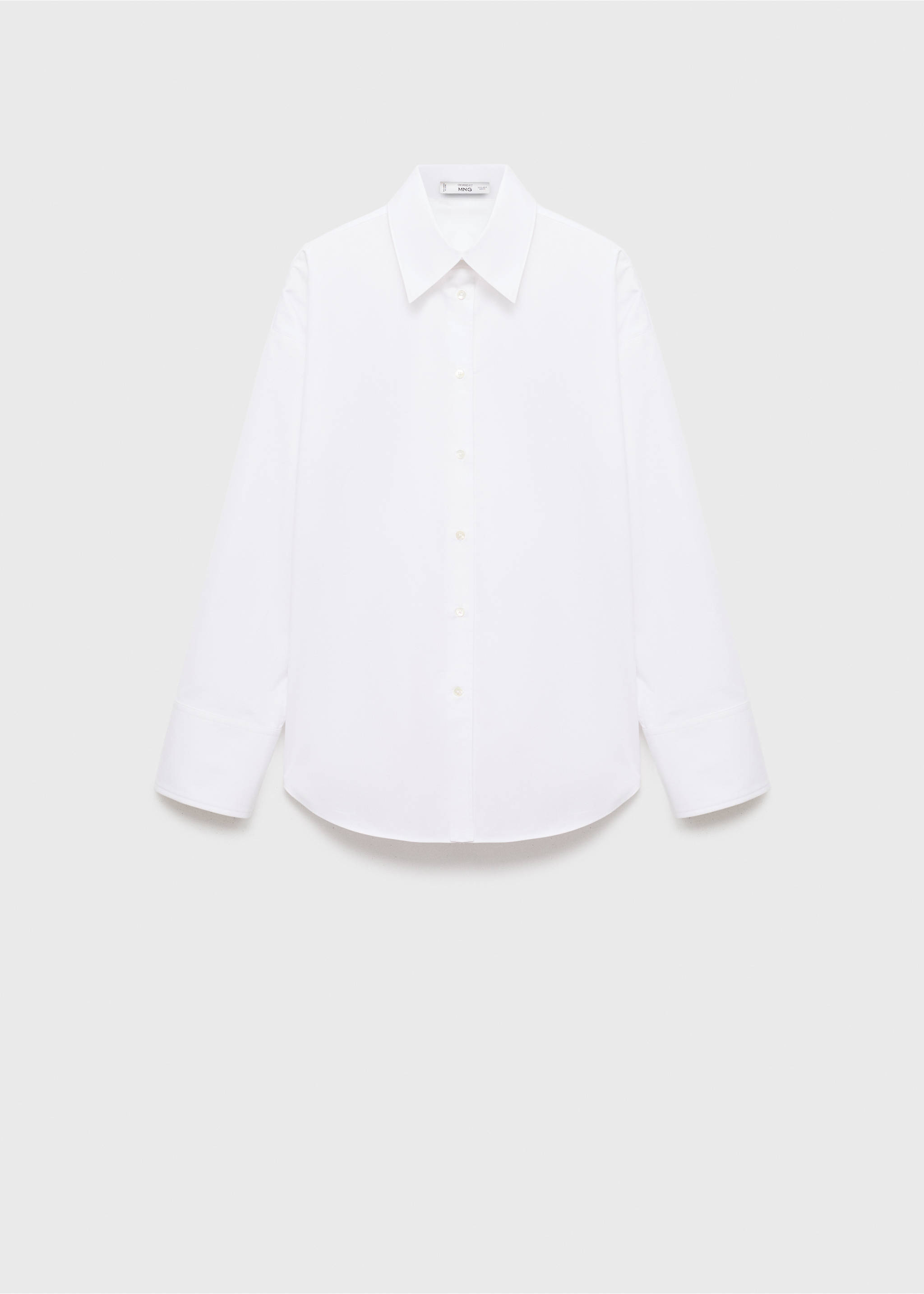 Oversize poplin shirt - Article without model, White. Ref: 17096359-00.