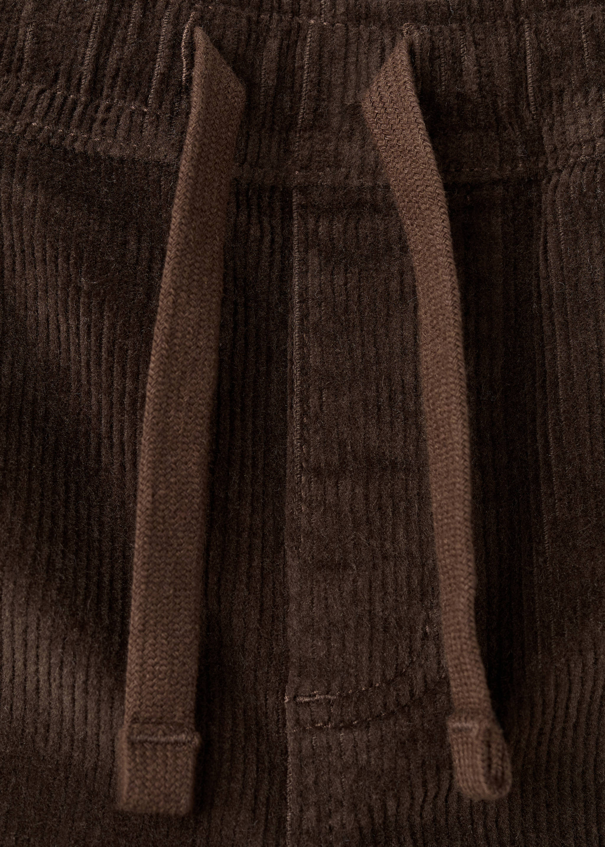 Kalhoty straight fit z manšestru - Detail zboží 8