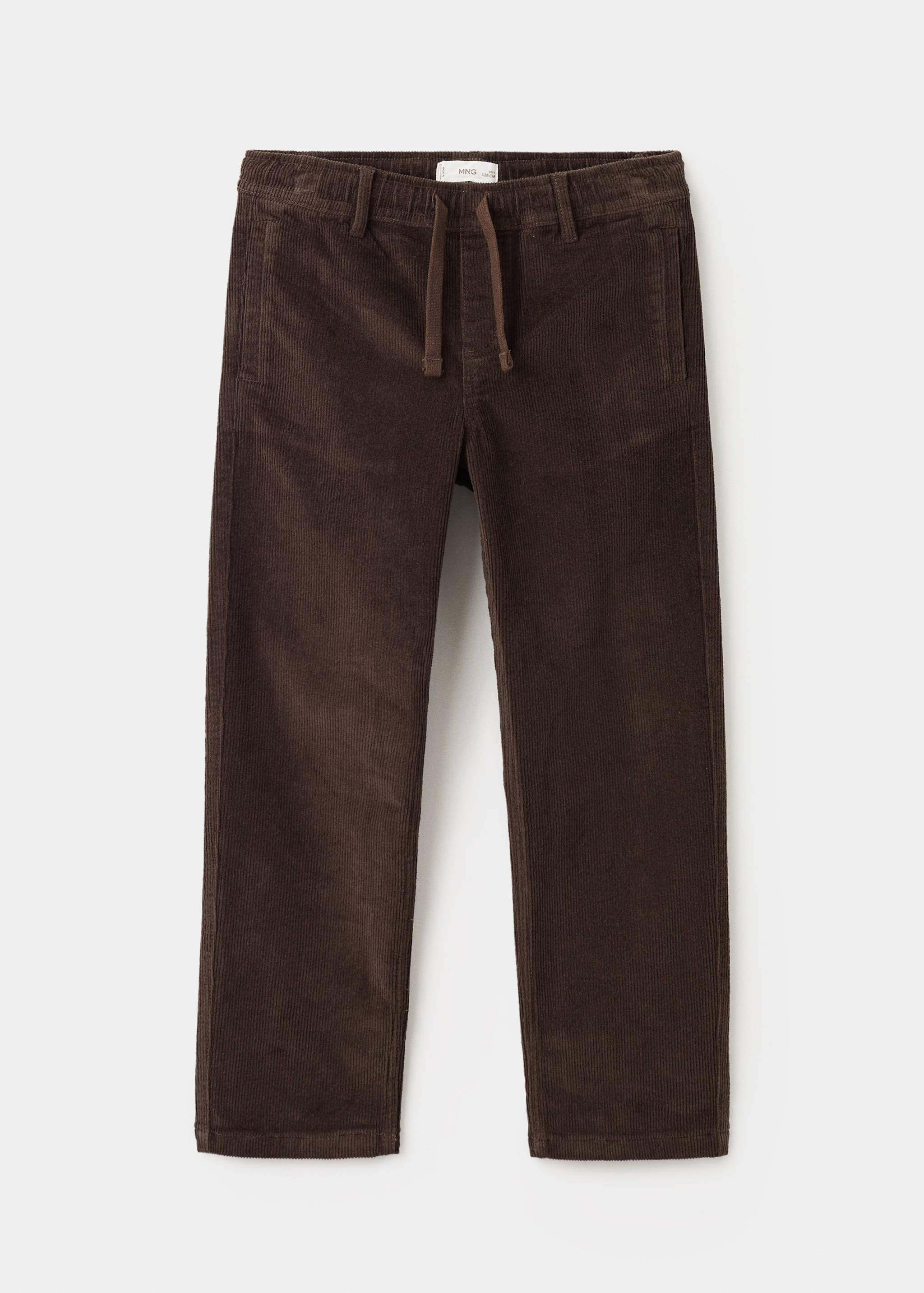 Kalhoty straight fit z manšestru - Zboží bez modelu