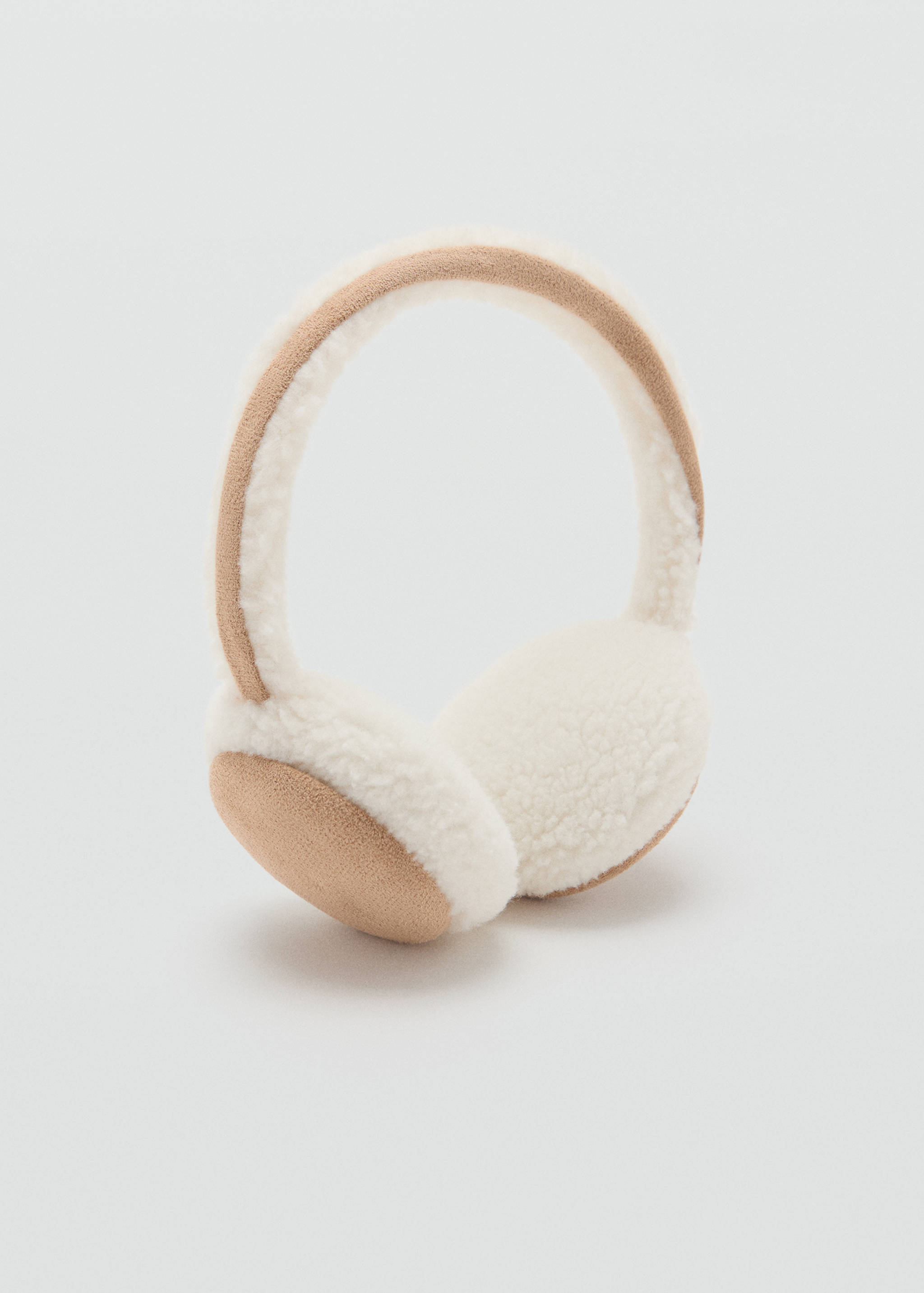 Shearling-effect earmuffs - Medium plane