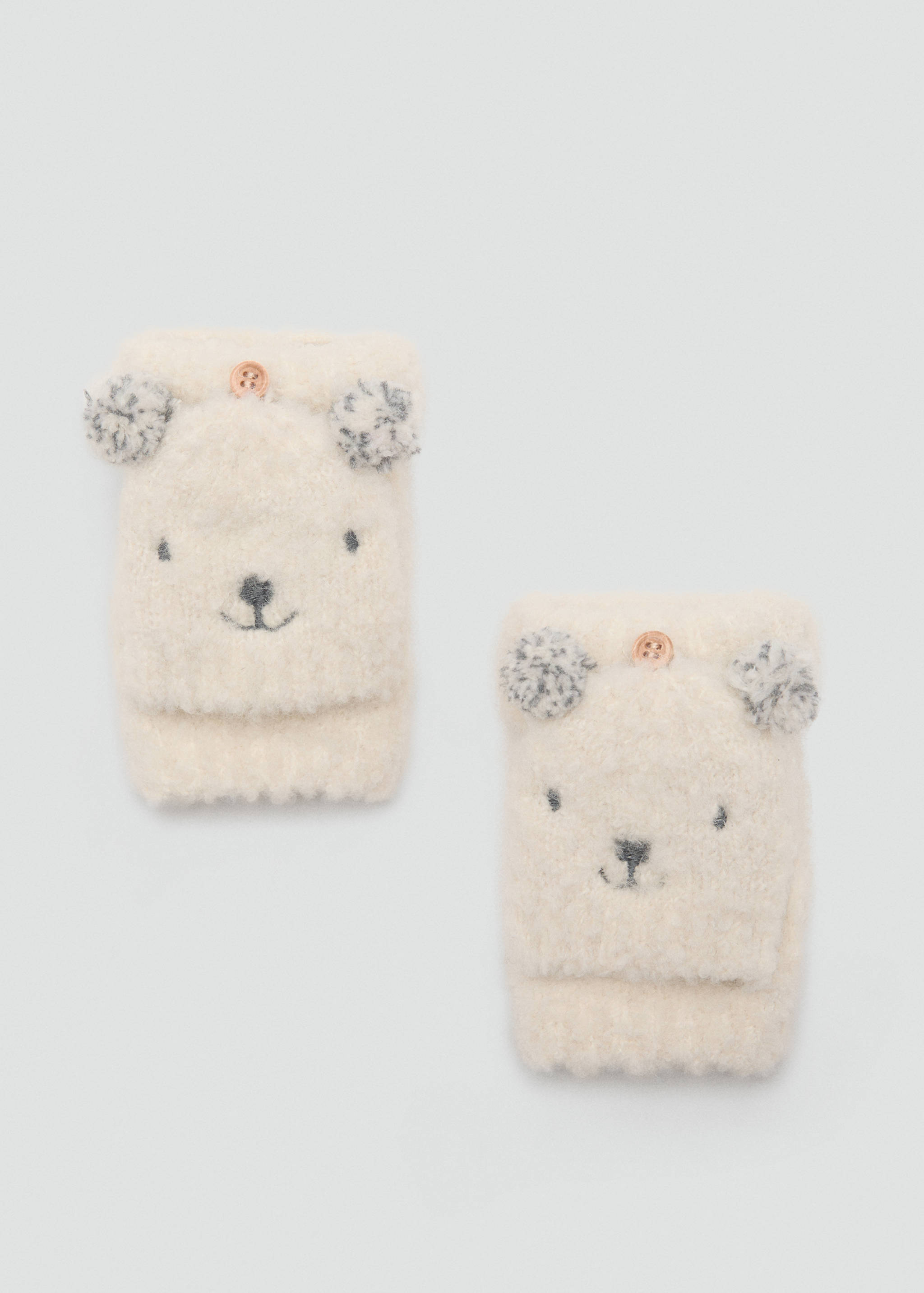 Bear knitted gloves - Article without model