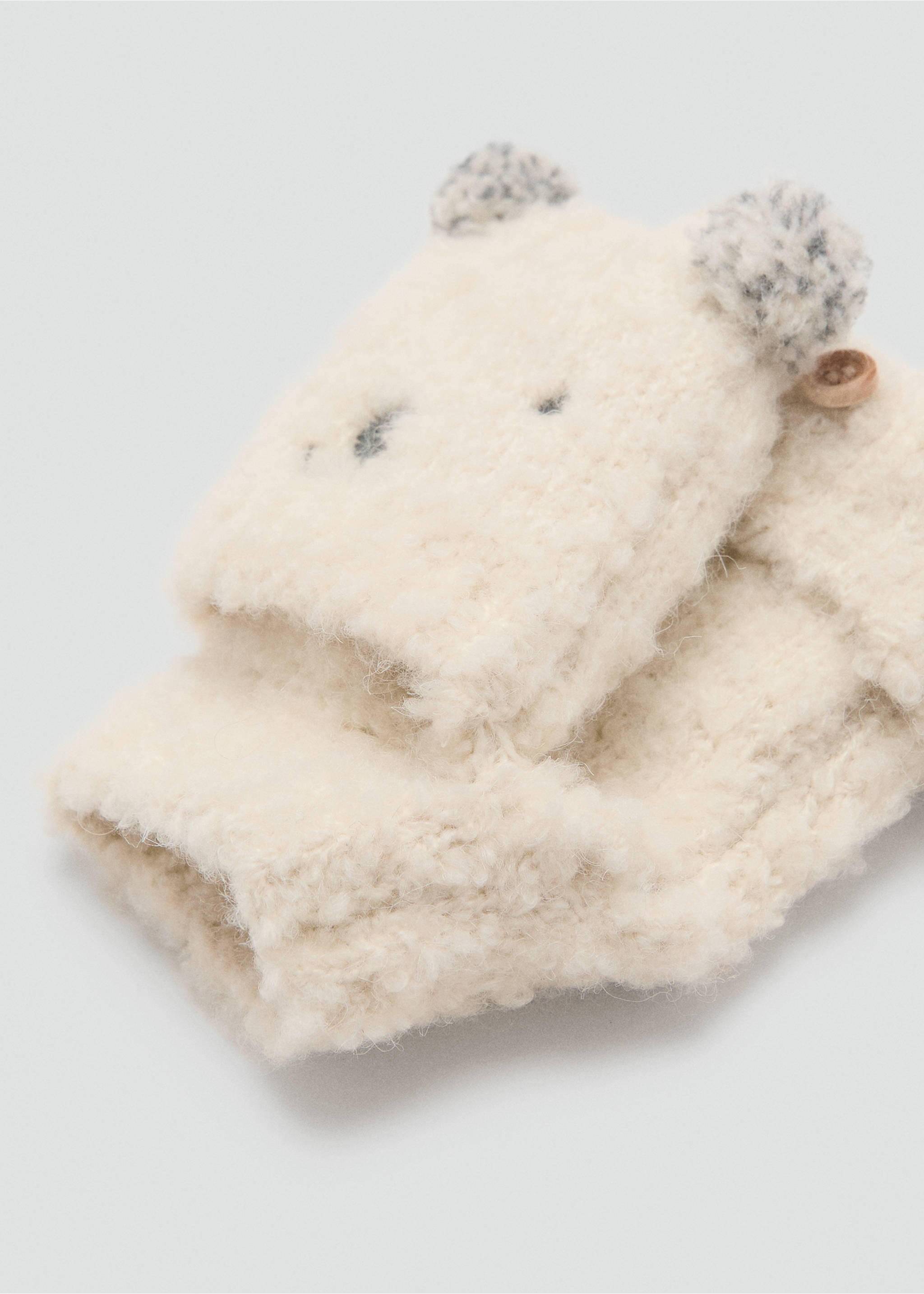 Guantes punto oso - Plano medio, Crudo. Ref: 17096740-00.