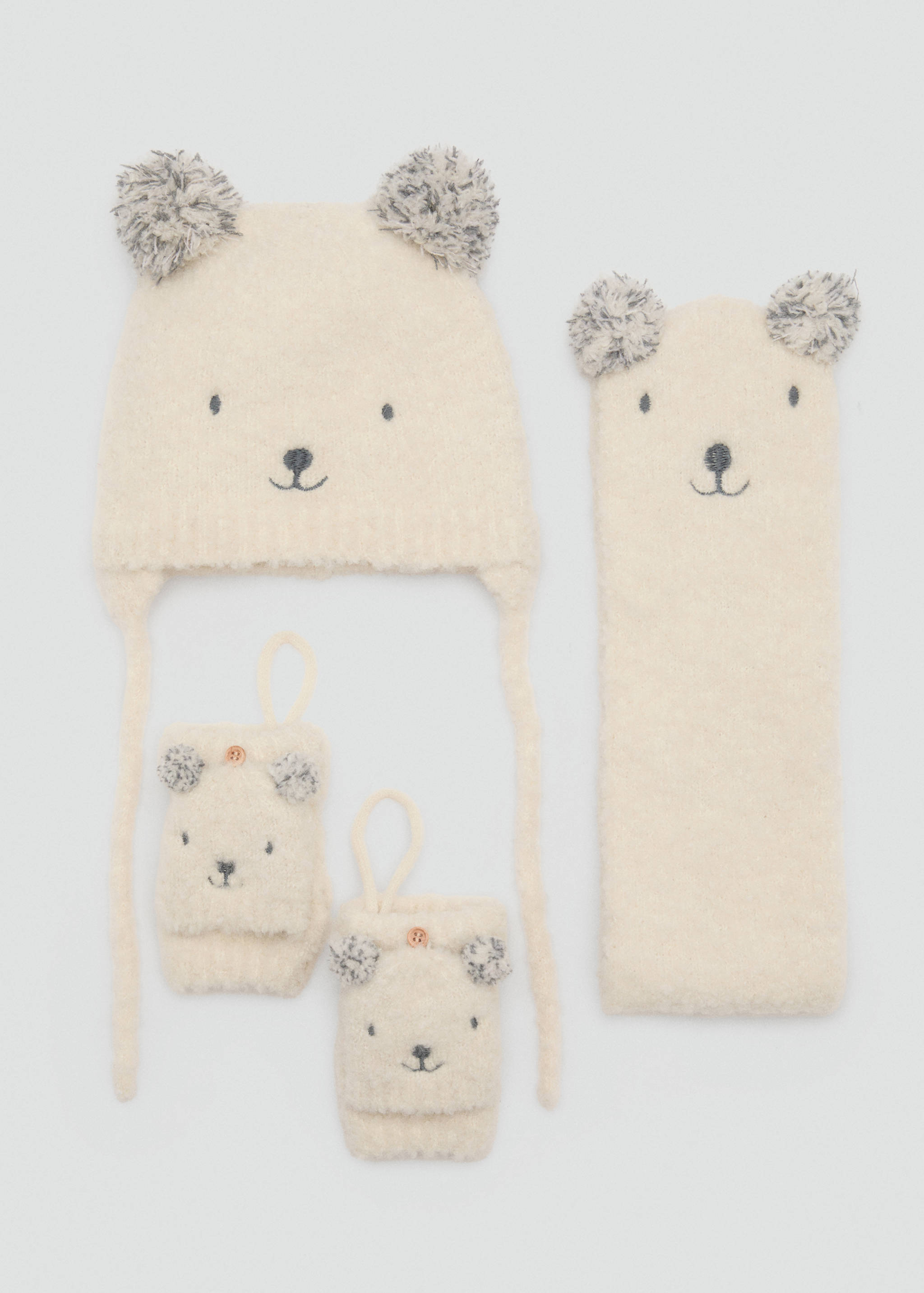 Bear knitted gloves - Details of the article 2