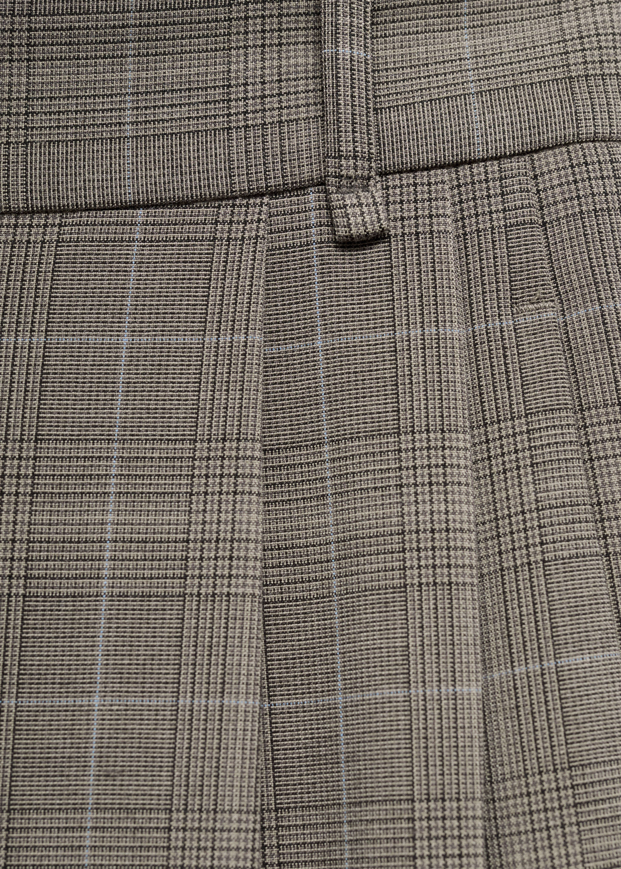 Oblekové kalhoty wide leg s kostkovaným vzorem - Detail zboží 0