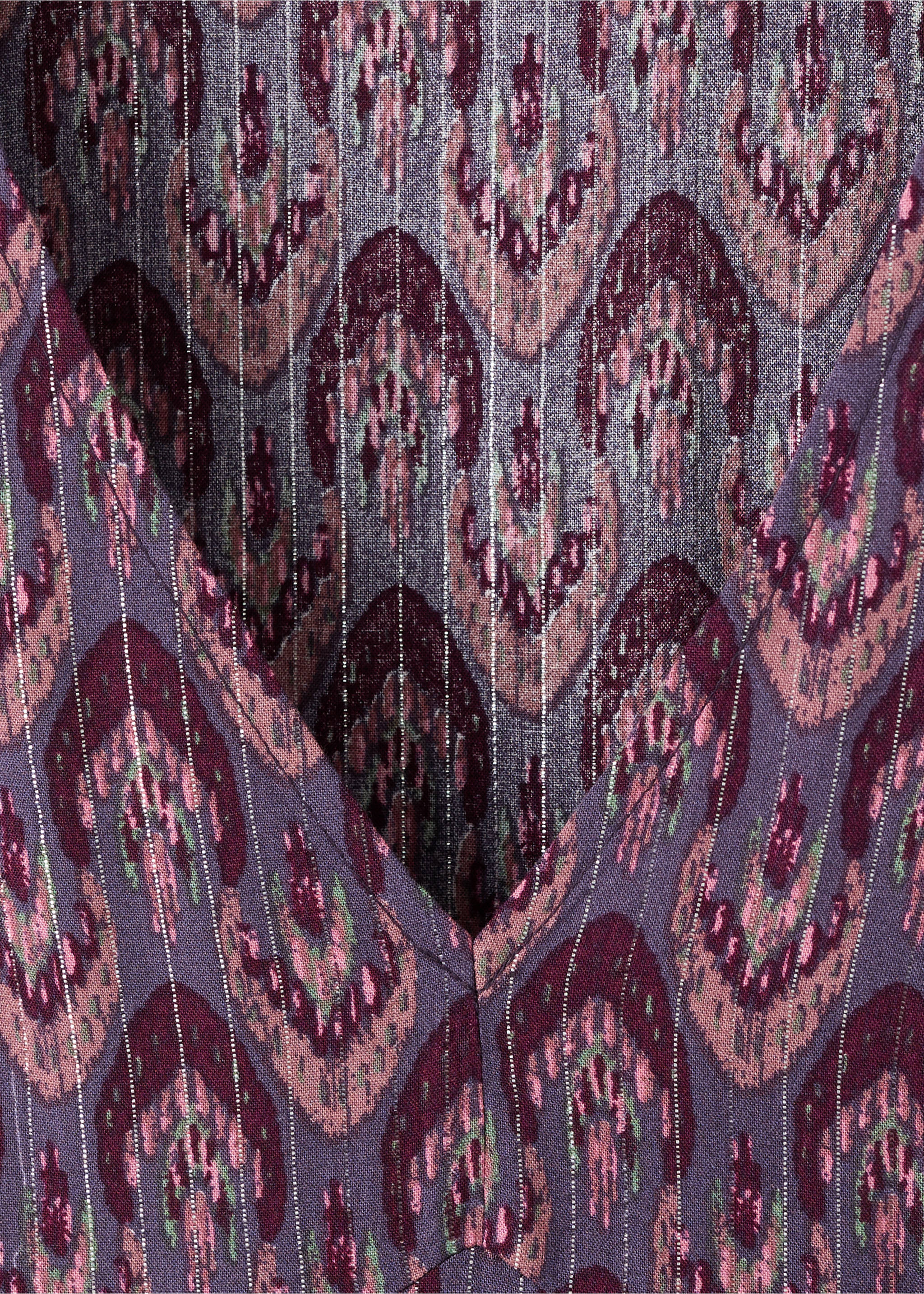 Gemustertes Lurexkleid - Detail des Artikels 8, Lila. Ref: 17097120-00.
