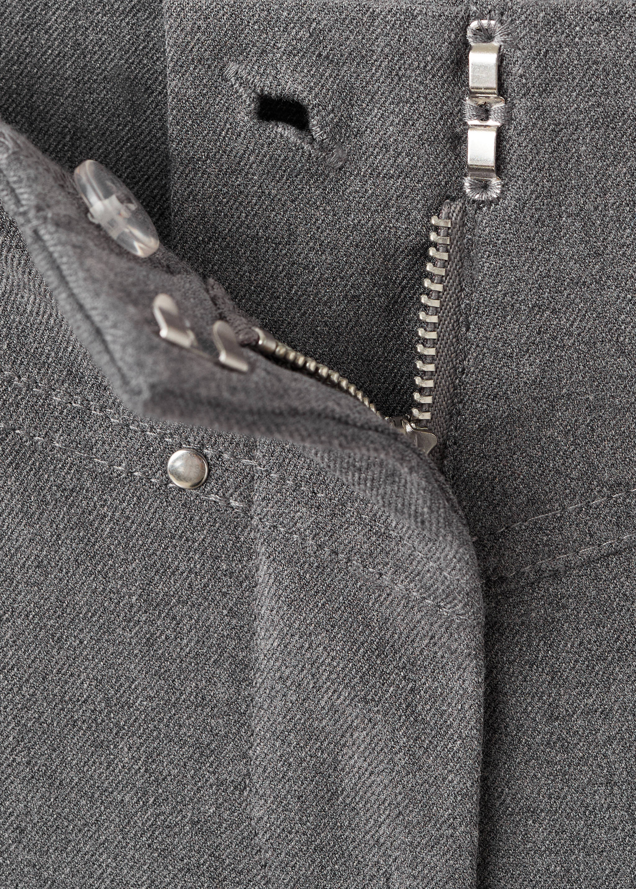 Low-waist studded trousers - Details of the article 0