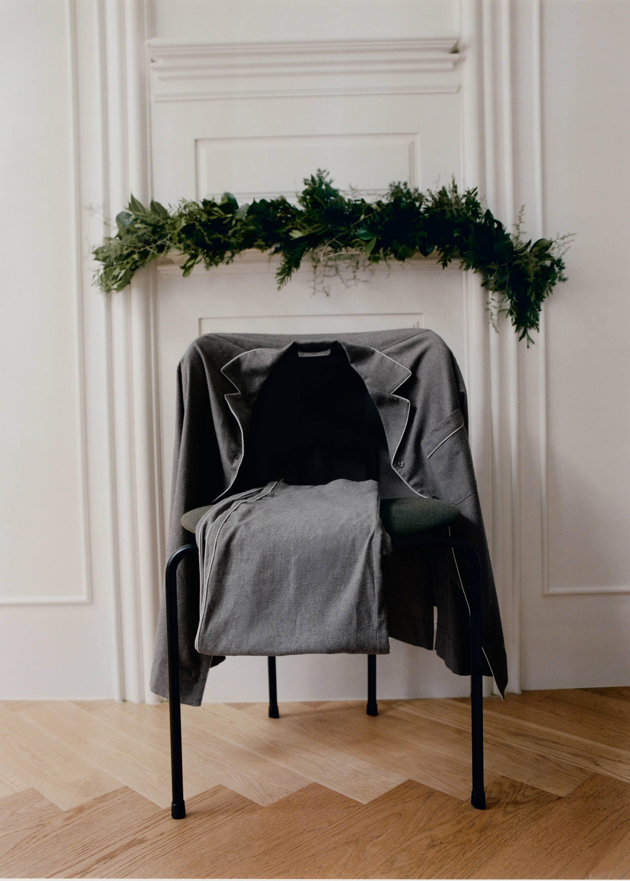 Flanellhemd aus Baumwolle mit kontrastierendem Piping. - Detail des Artikels 6