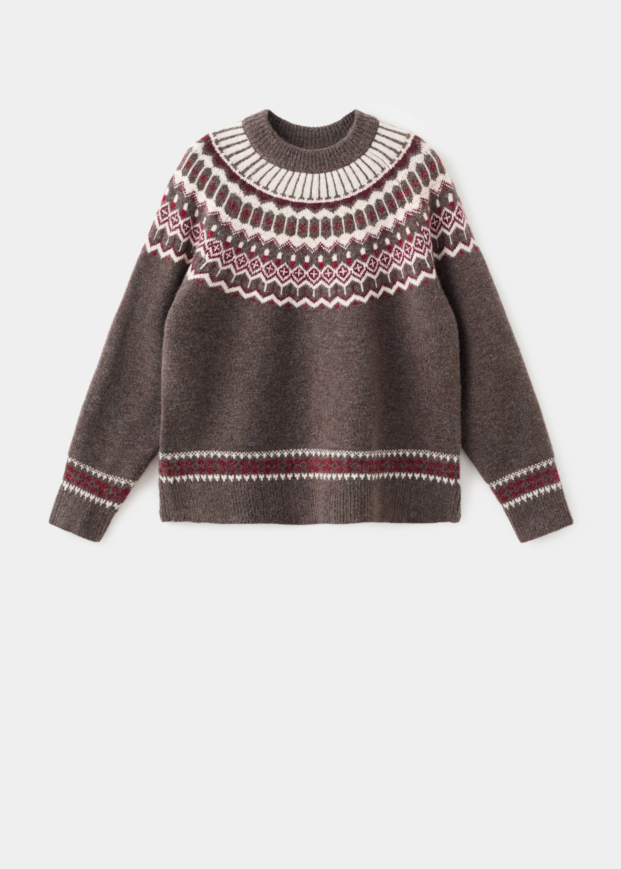 Pull jacquard à col rond - Article sans modèle
