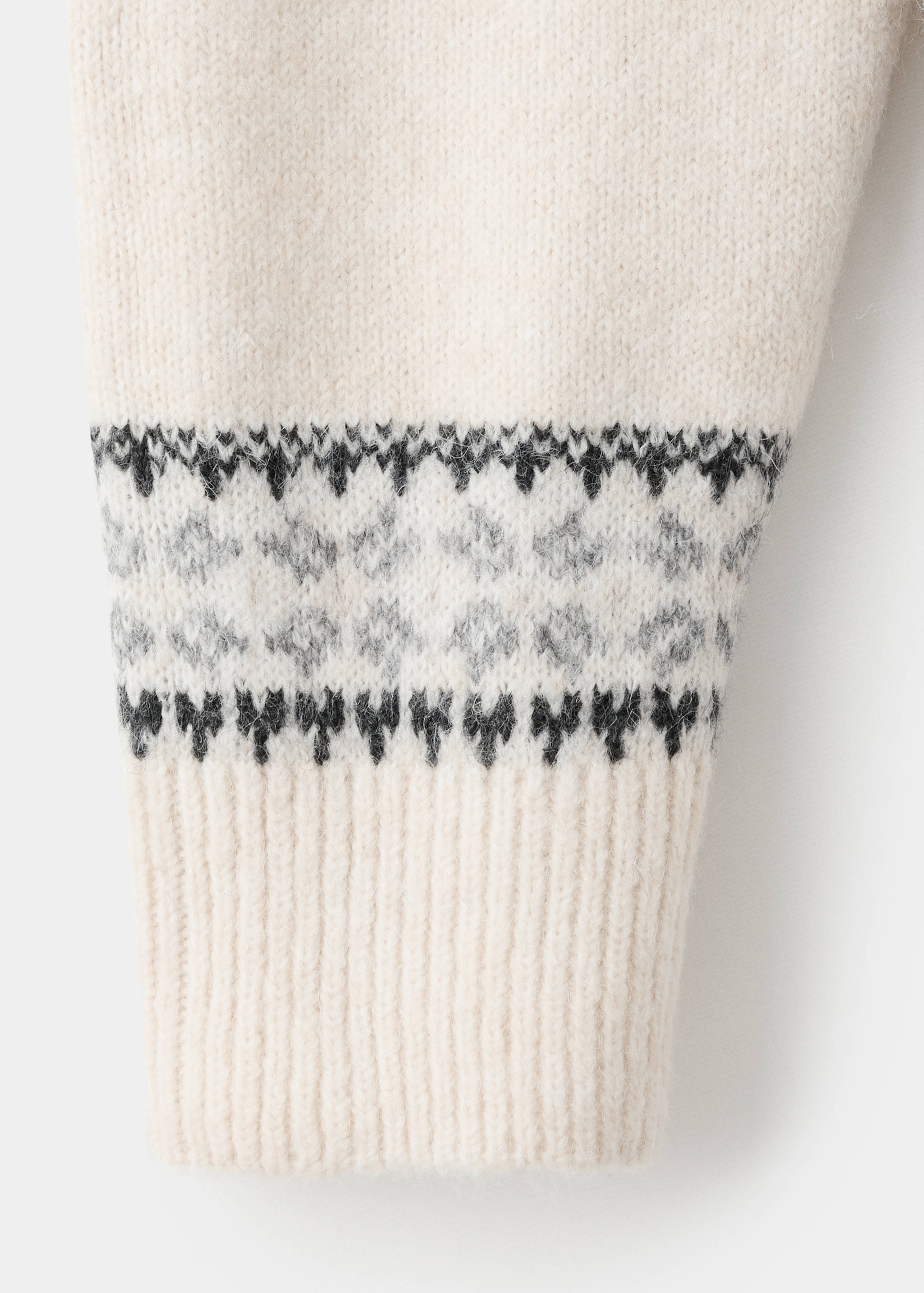 Žakárový svetr s kulatým výstřihem - Detail zboží 0