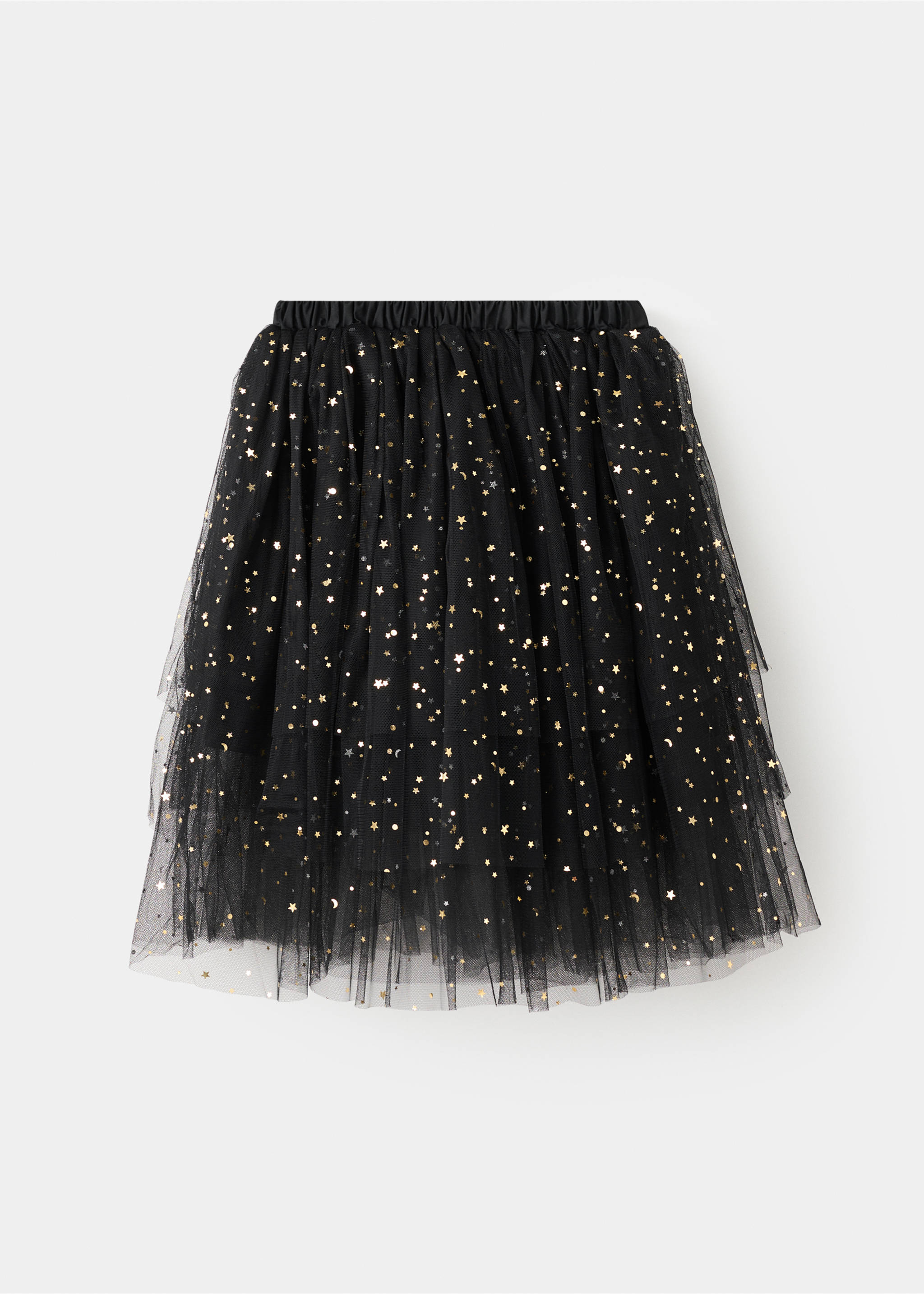 Star tulle skirt - Article without model, Black. Ref: 17097131-00.