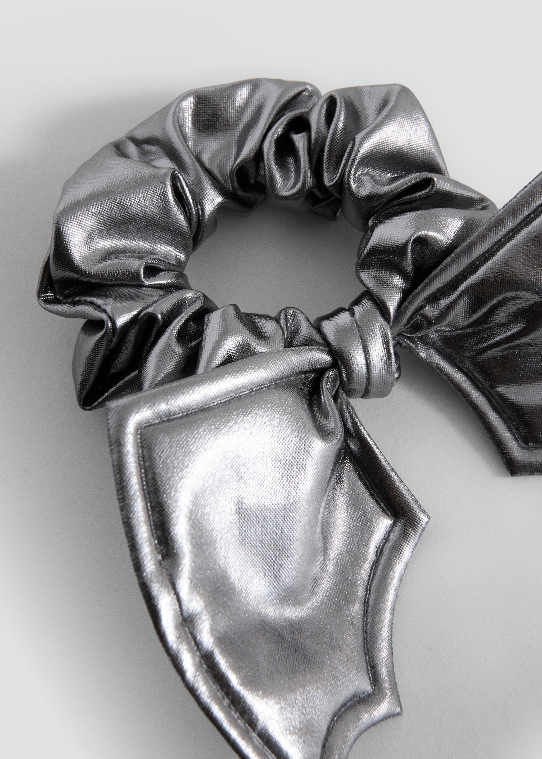 Metallic bat hair tie - Medium plane, Silver. Ref: 17097132-00.