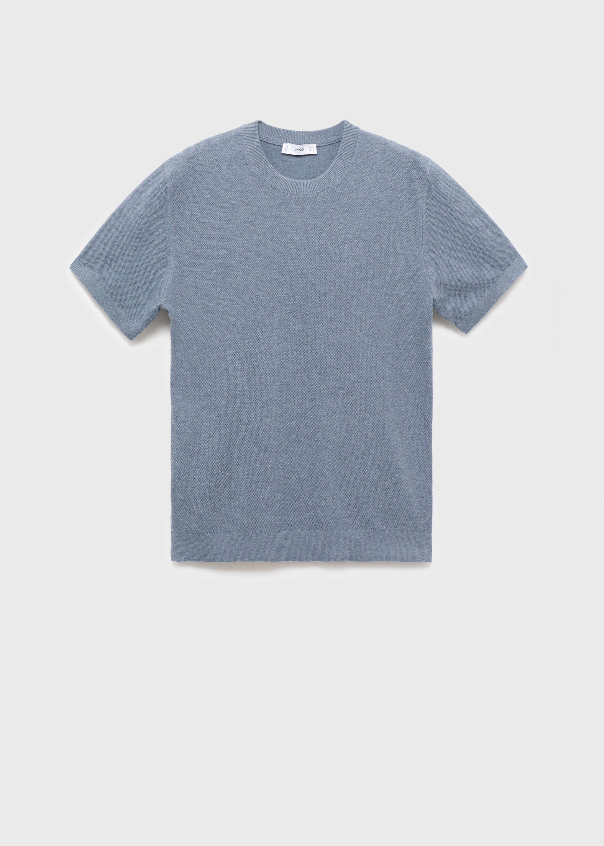 Finstickad t-shirt i bomull - Artikel utan modell