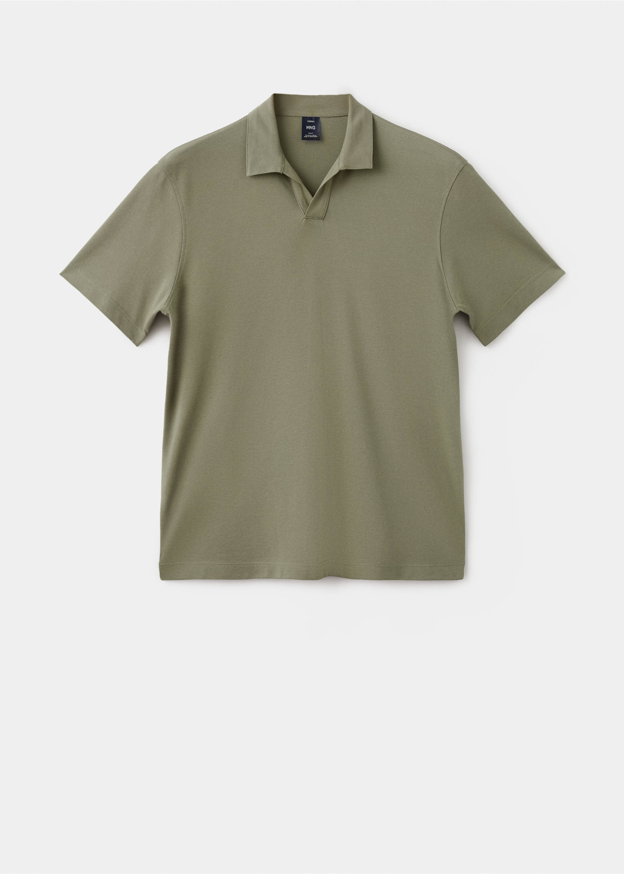 Cotton piqué polo shirt - Article without model, Dark Green. Ref: 17097766-00.