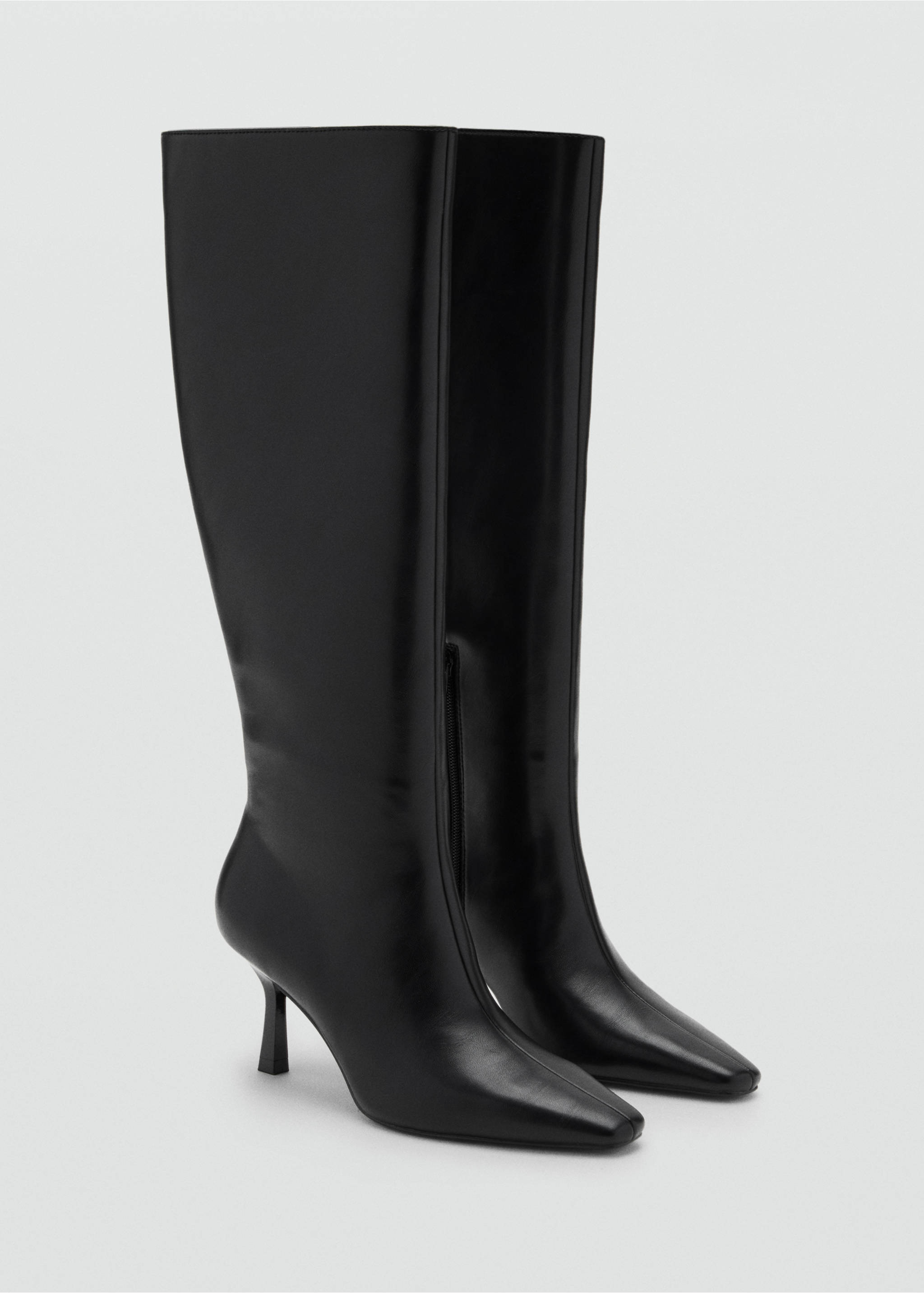 High heel boots - Medium plane, Black. Ref: 17097775-00.