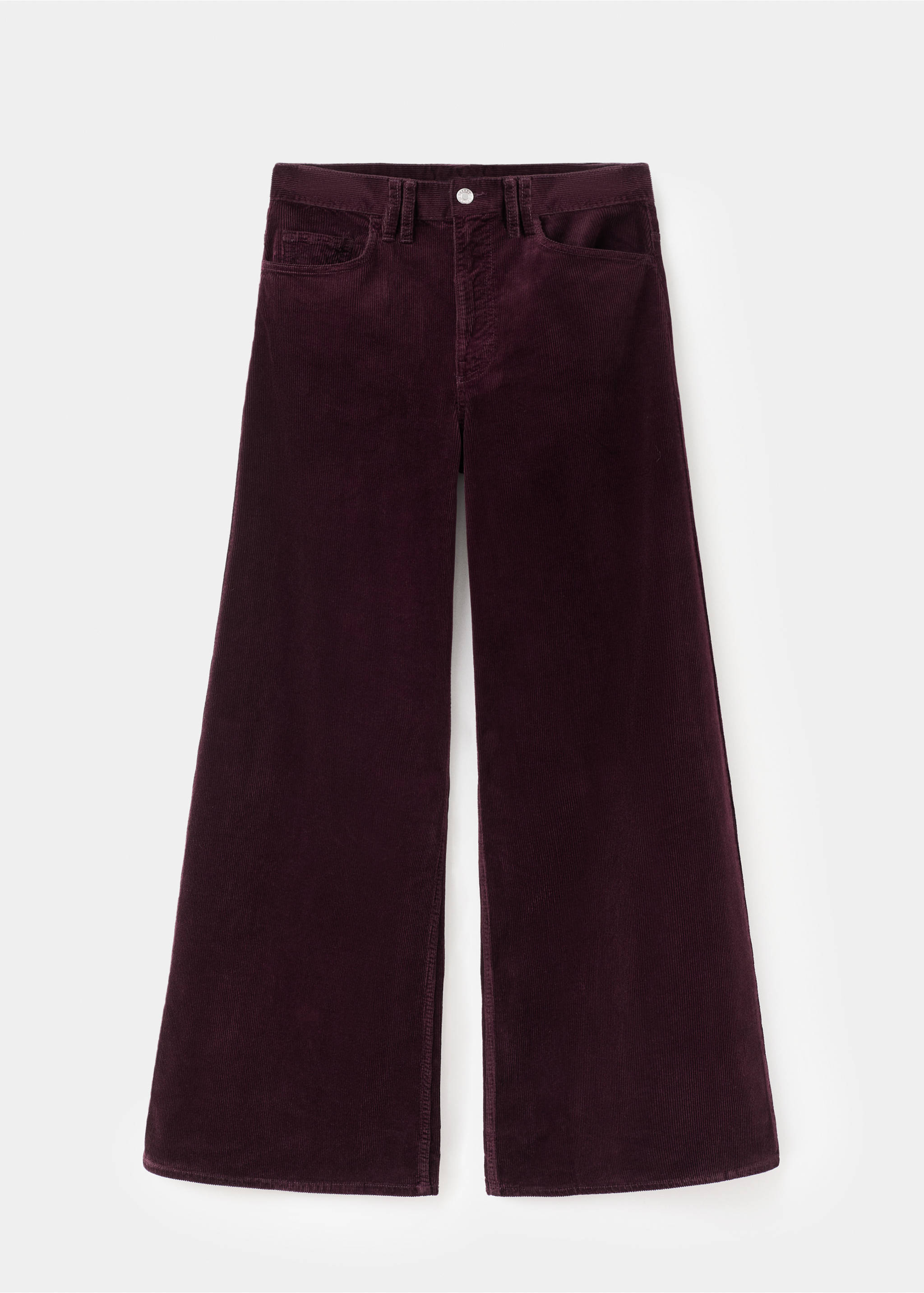 Wide leg corduroy jeans - Article without model, Wine. Ref: 17097779-00.