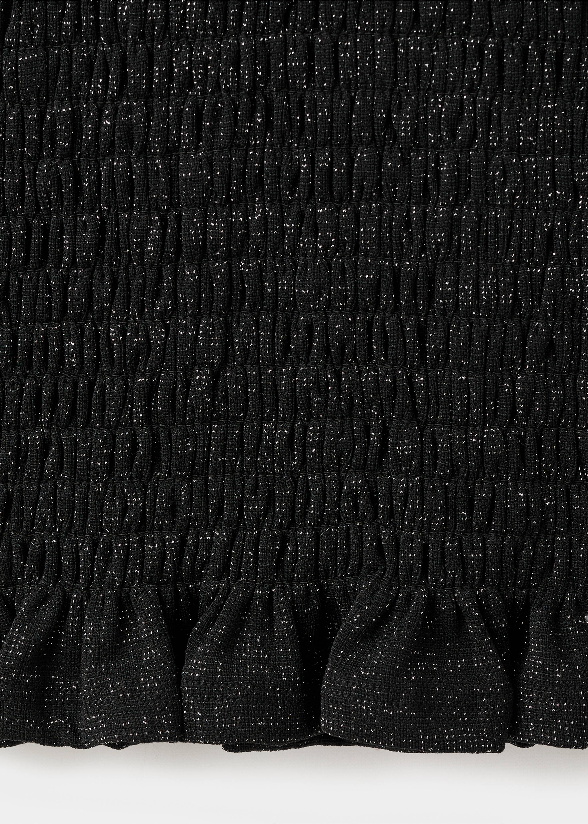 T-shirt lurex à volants - Détail de l'article 0, Noir. Ref: 17097782-00.