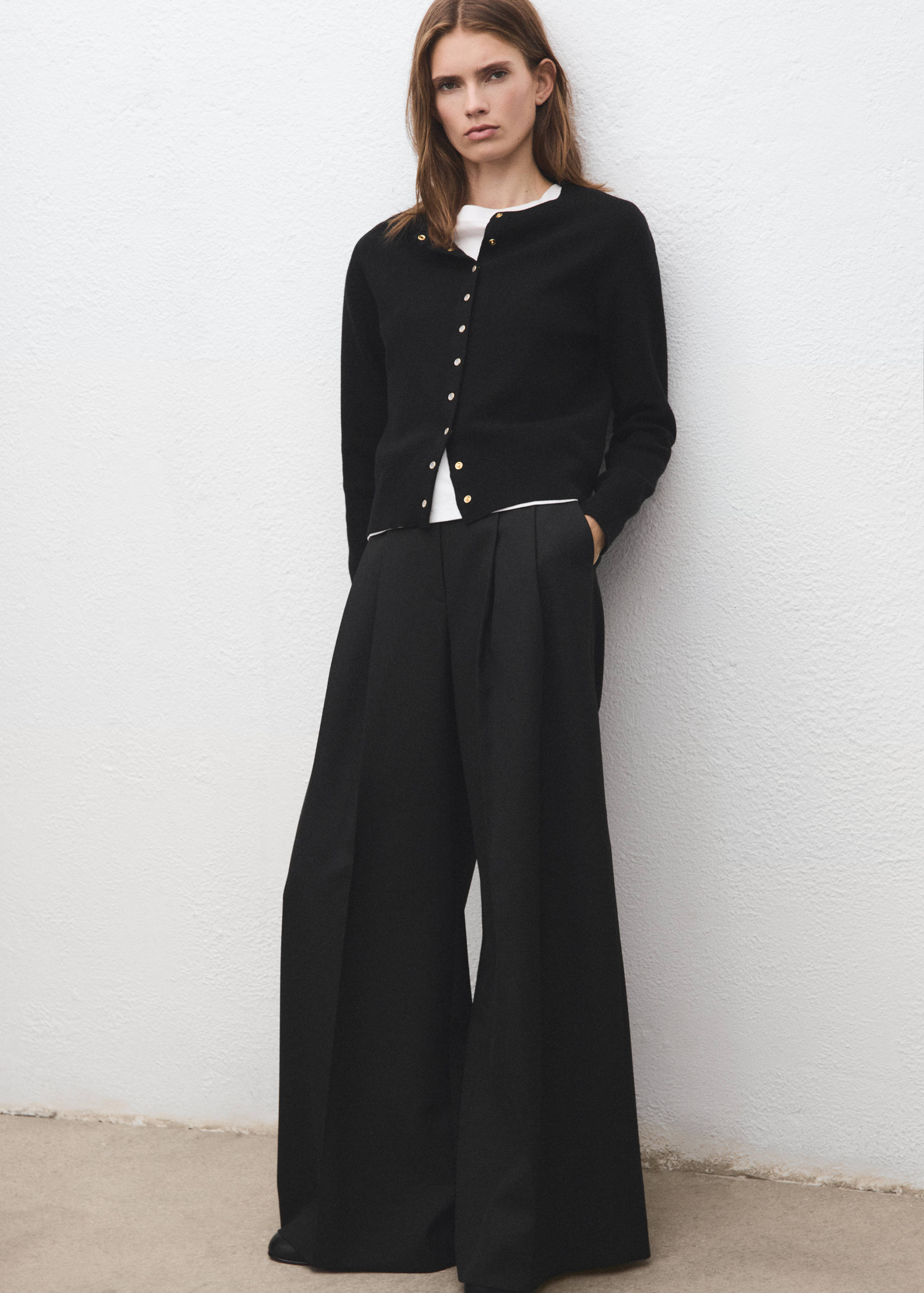 Stickad cardigan knappar - Detaljer om artikeln 2