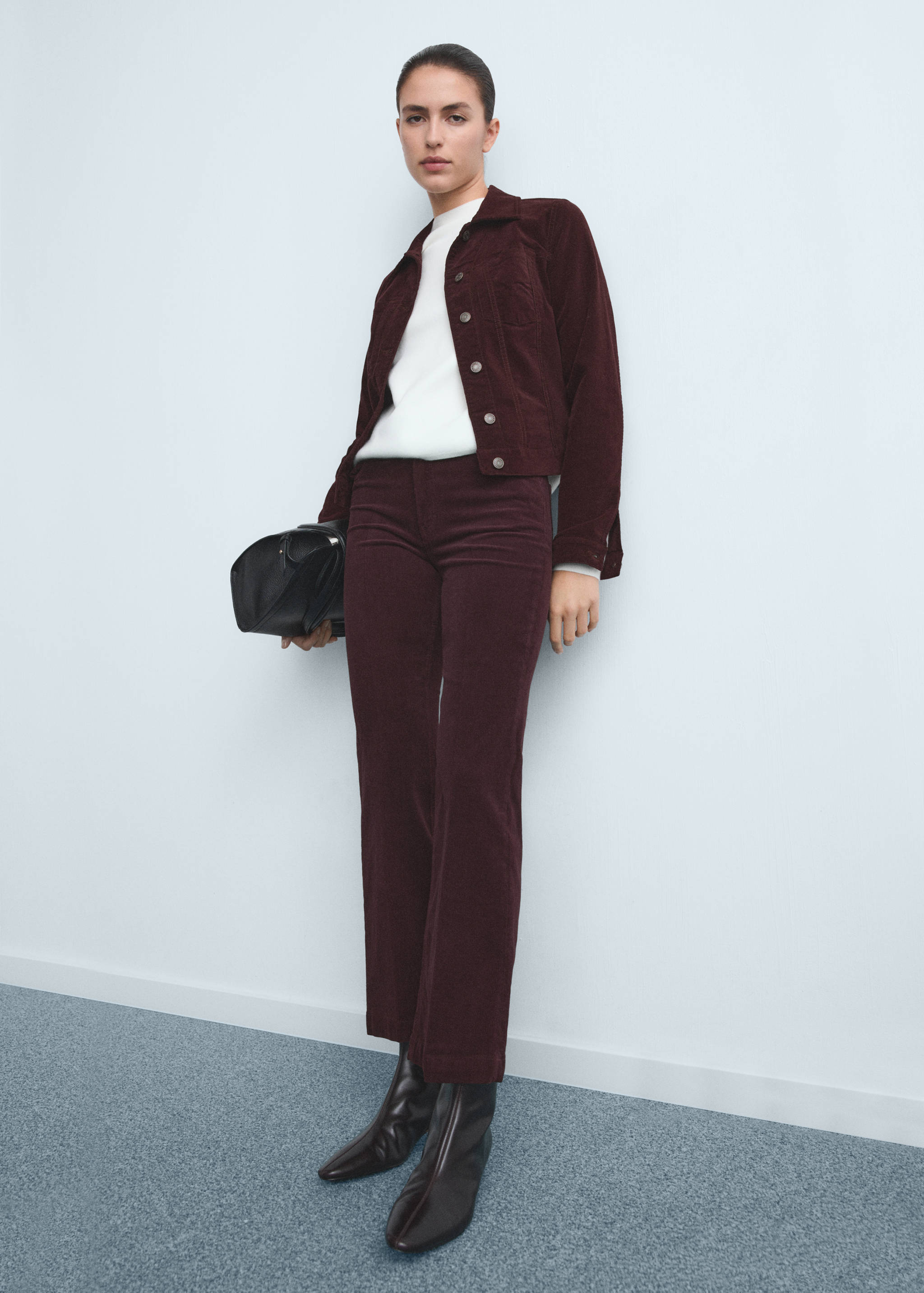 Veloursjacke mit Nähten - Allgemeine Ansicht