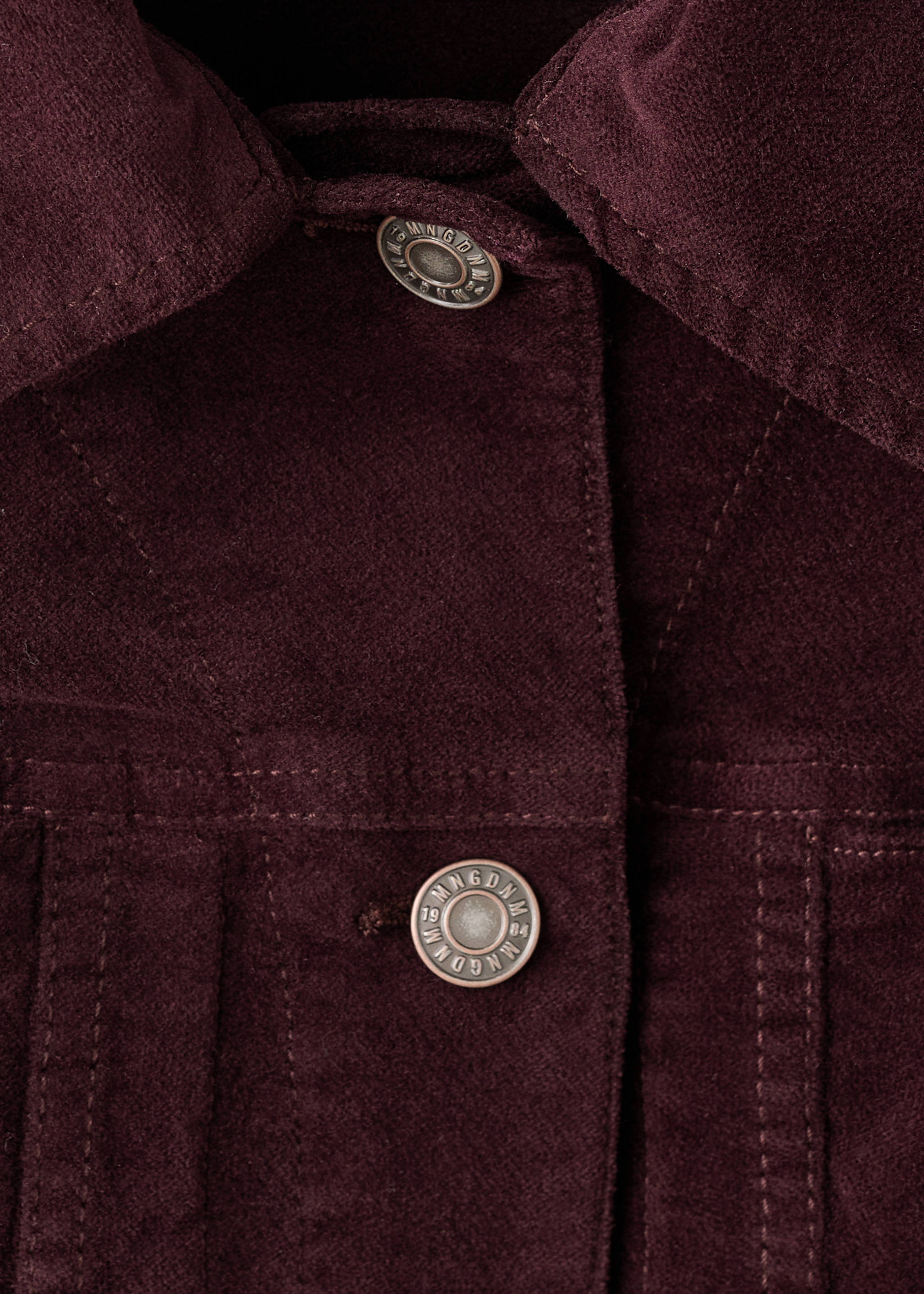 Veloursjacke mit Nähten - Detail des Artikels 0